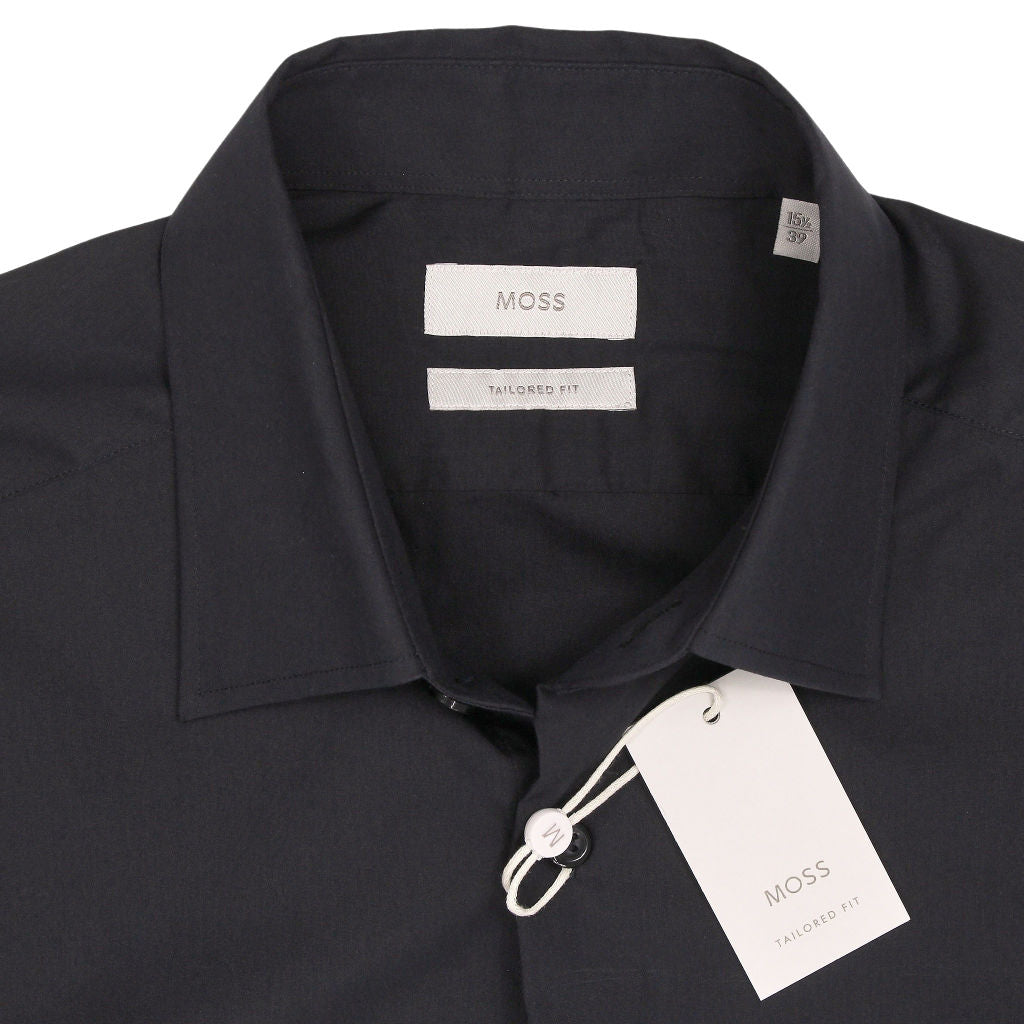 Moss Black Tailored Fit Shirt