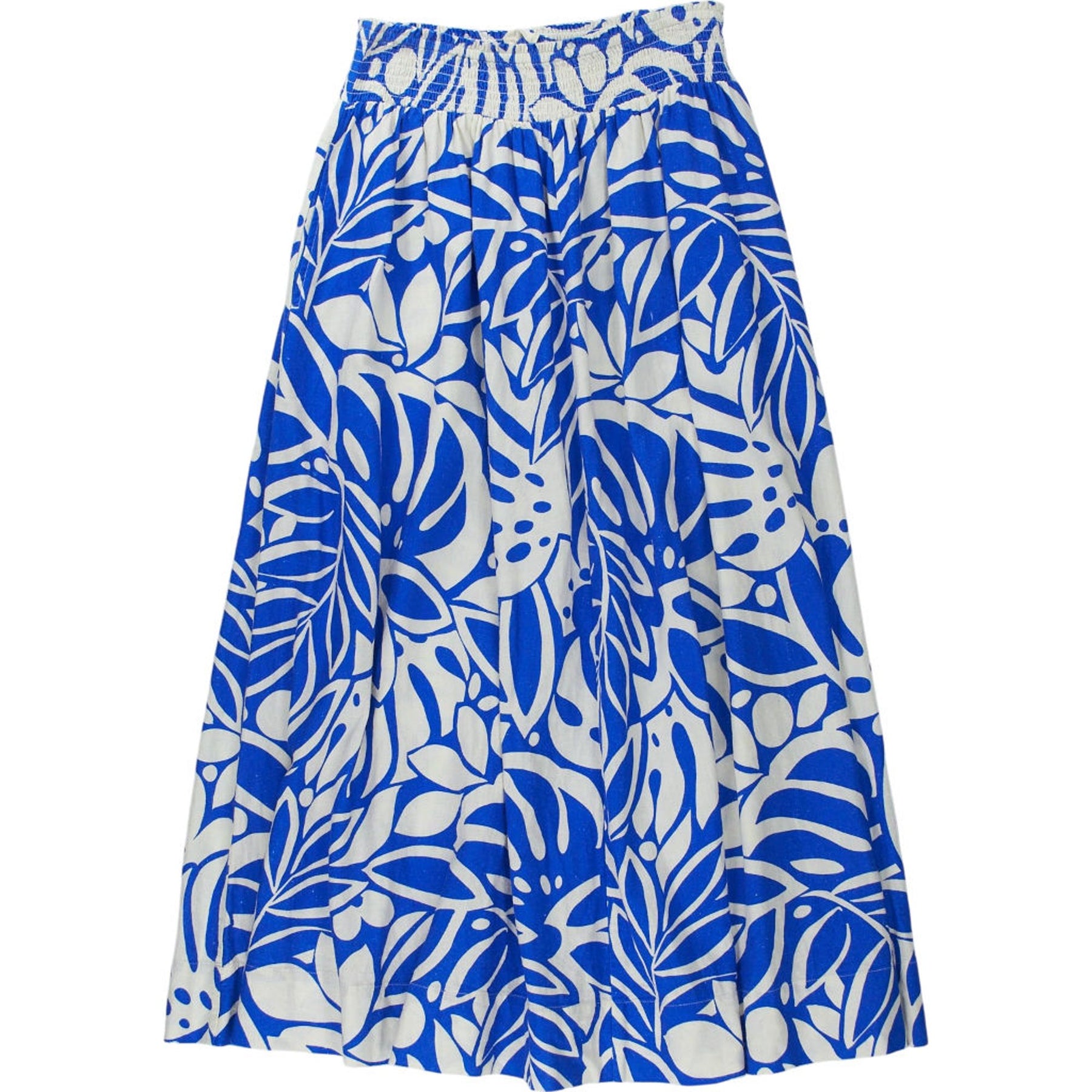 Blue White Patterned Skirt