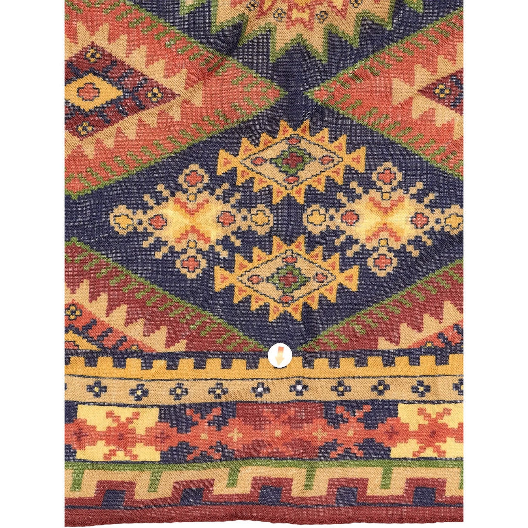 Drakes Multicoloured Geometric Scarf