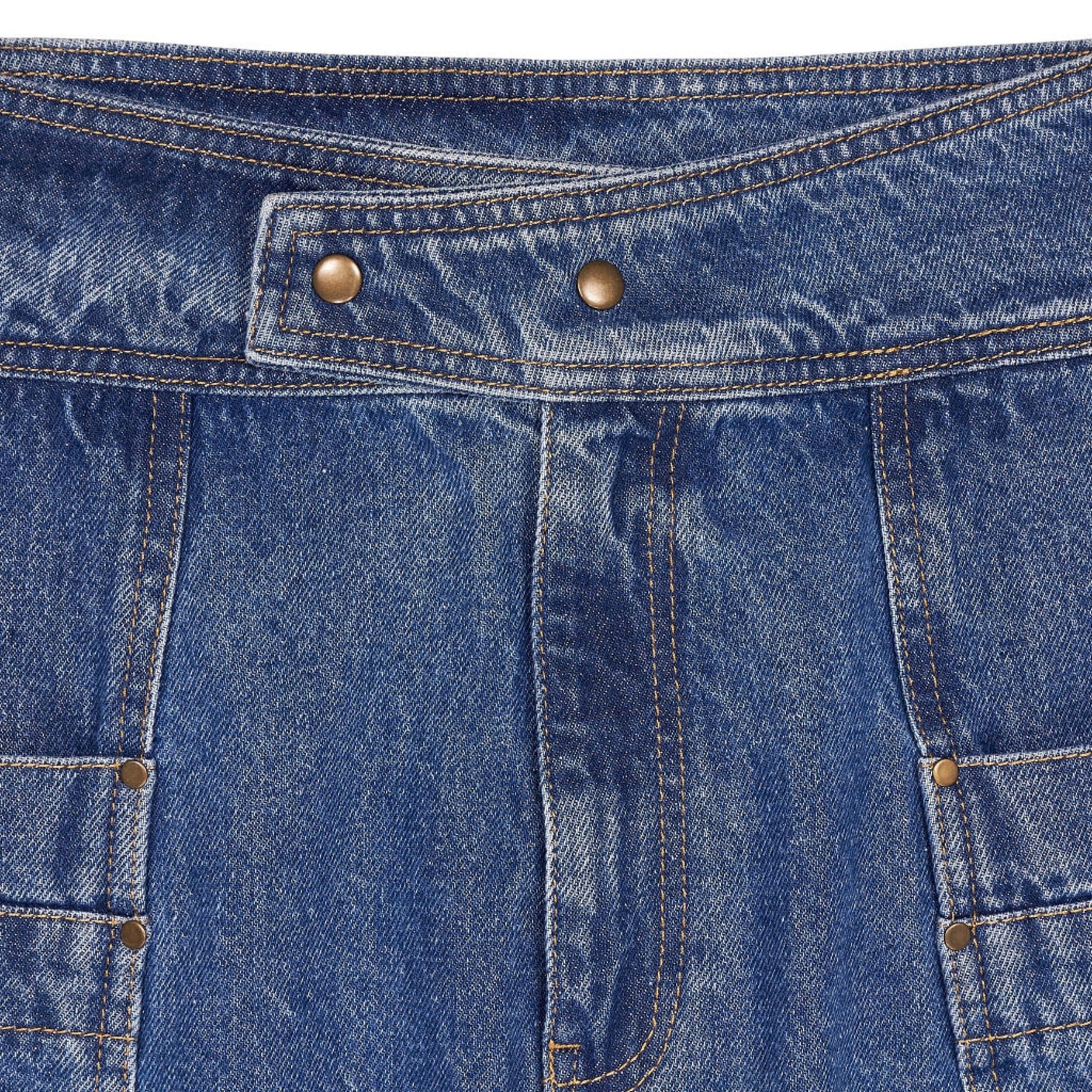 Vivere Blue Ocean Denim Skirt