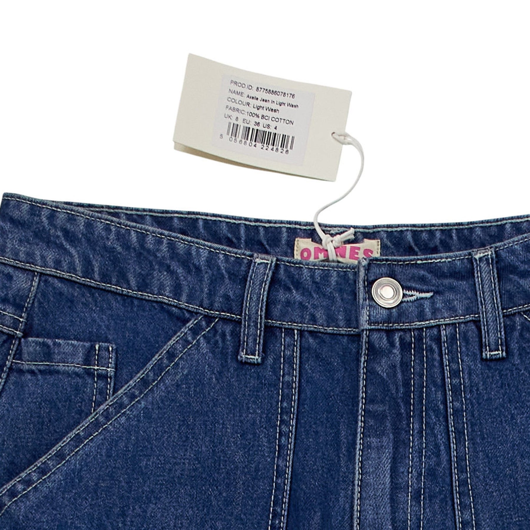 Omnes Blue Amelie Wide Leg Jeans