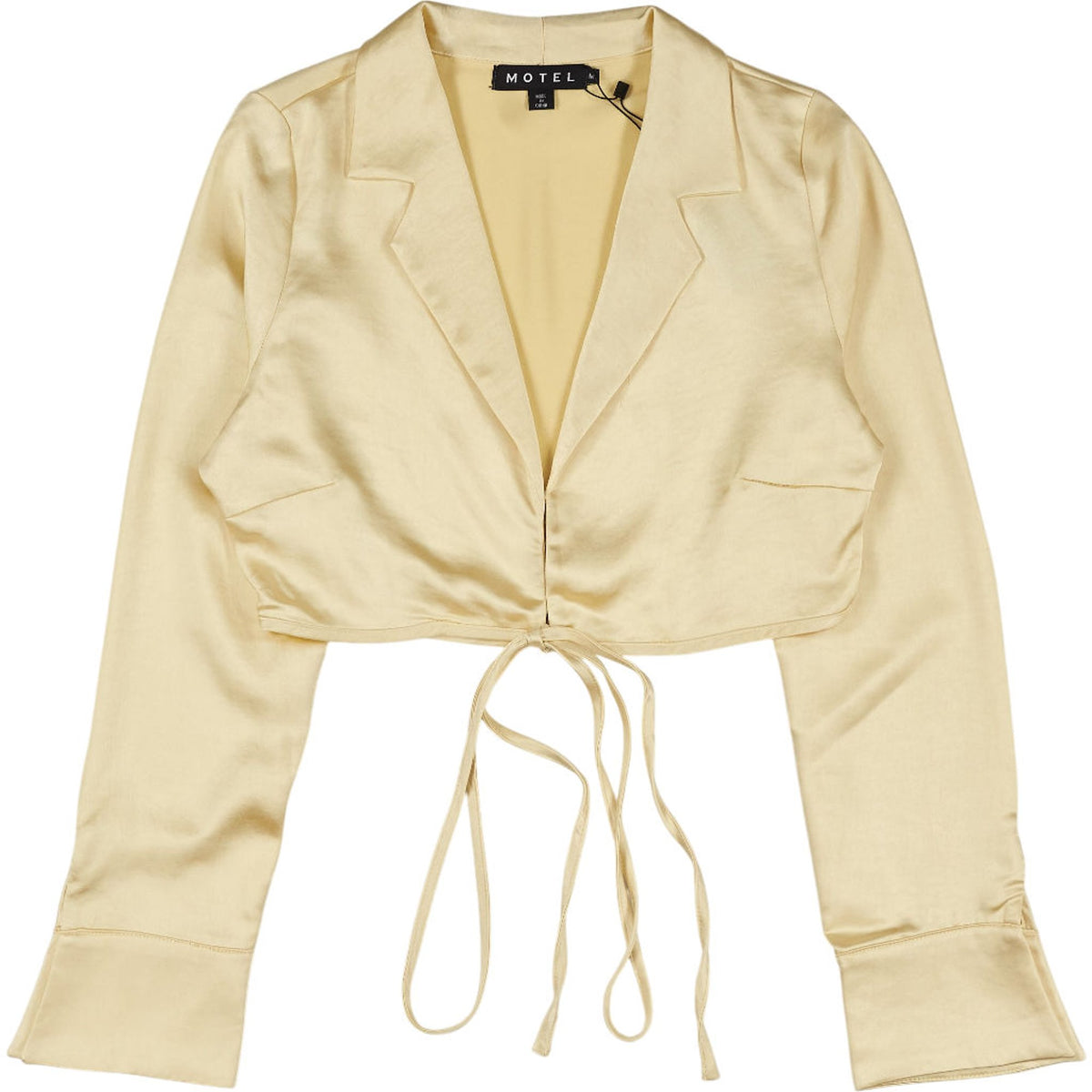 Motel Buttercream Satin Baina Top