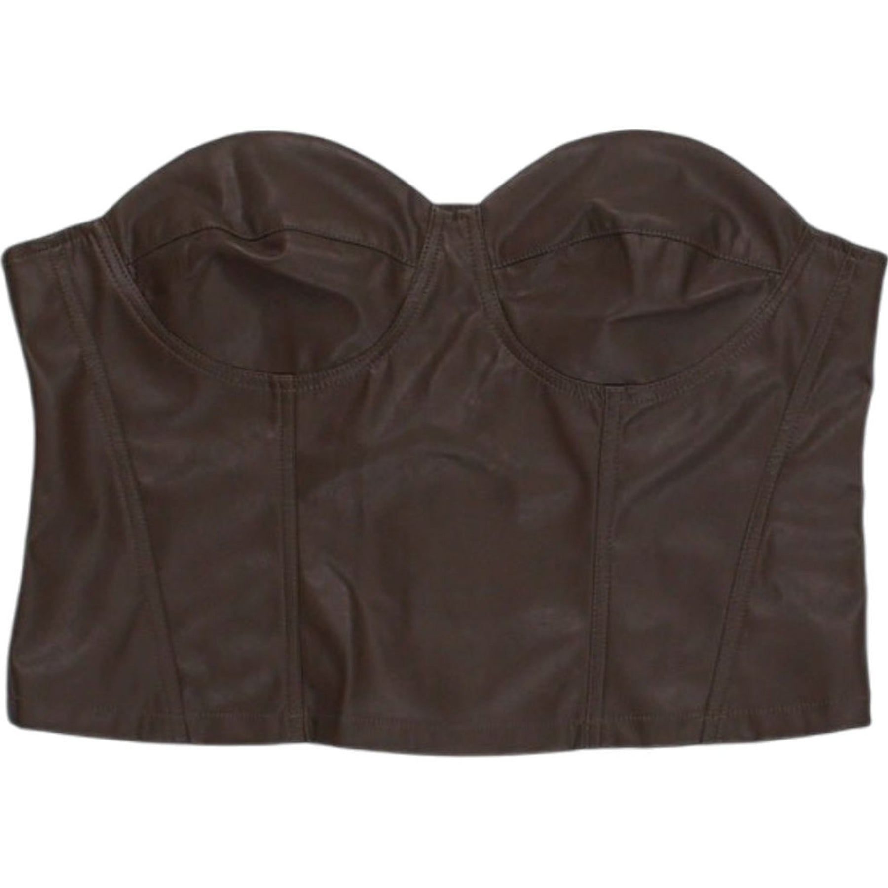 Motel Brown Corset Top