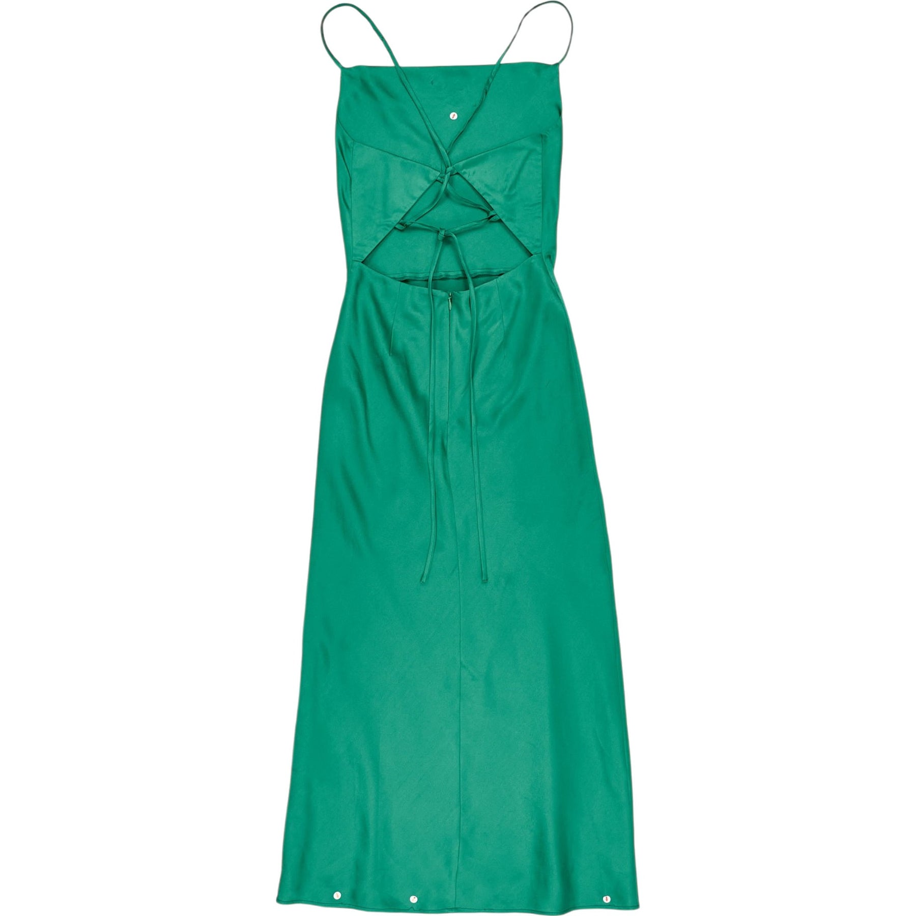 OMNES Green Strappy Dress