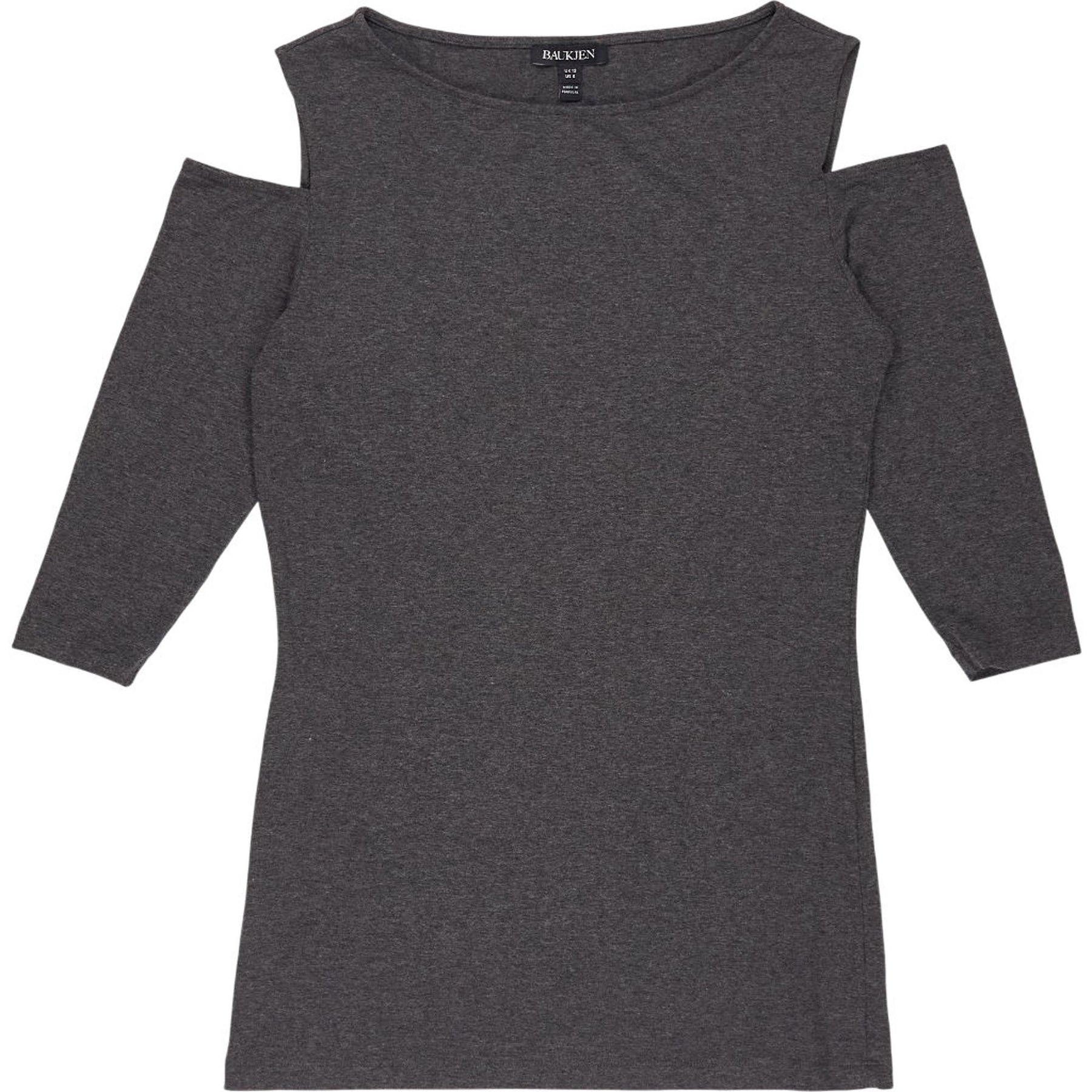 Baukjen Grey Cold Shoulder Top