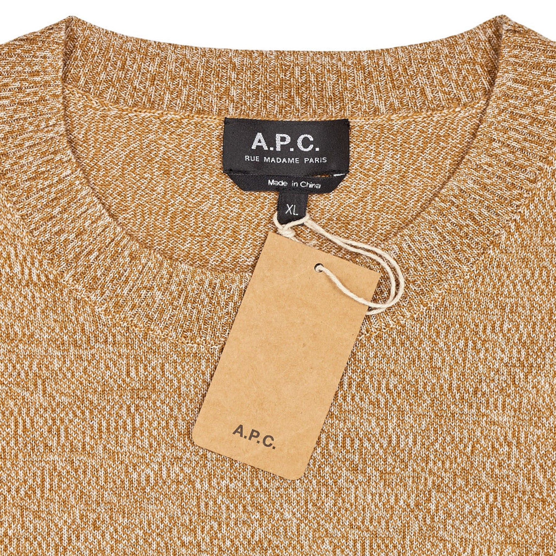 A.P.C. Camel Wool Knit Jumper