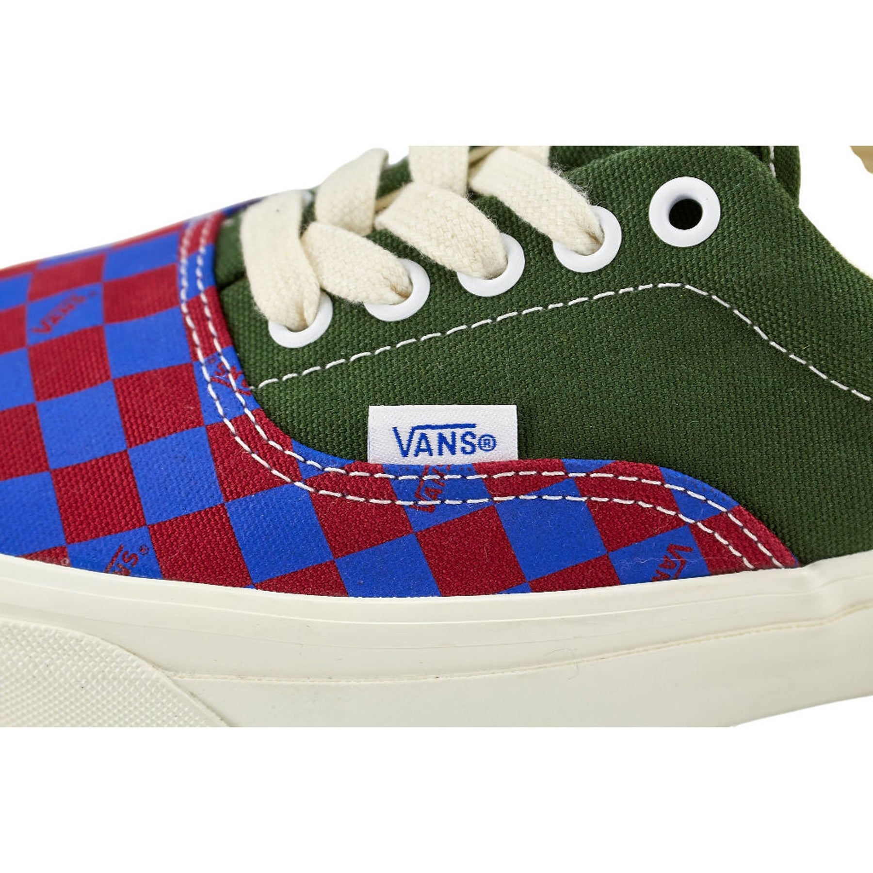 Vans Green Blue Checkered LX Era Reissue Trainers US 9