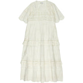 Pink City Prints White Laura Broderie Dress