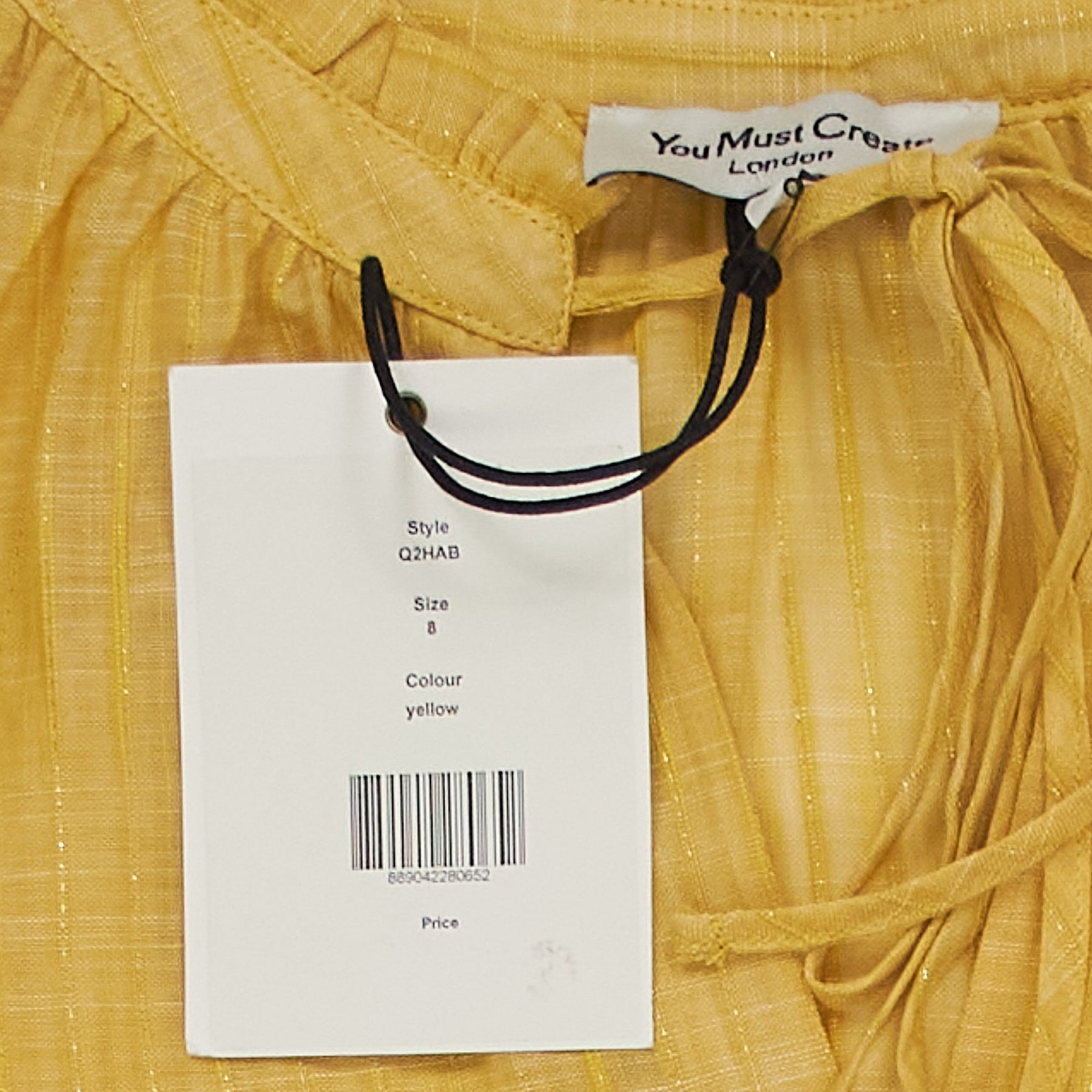 YMC Yellow Gathered Blouse 8
