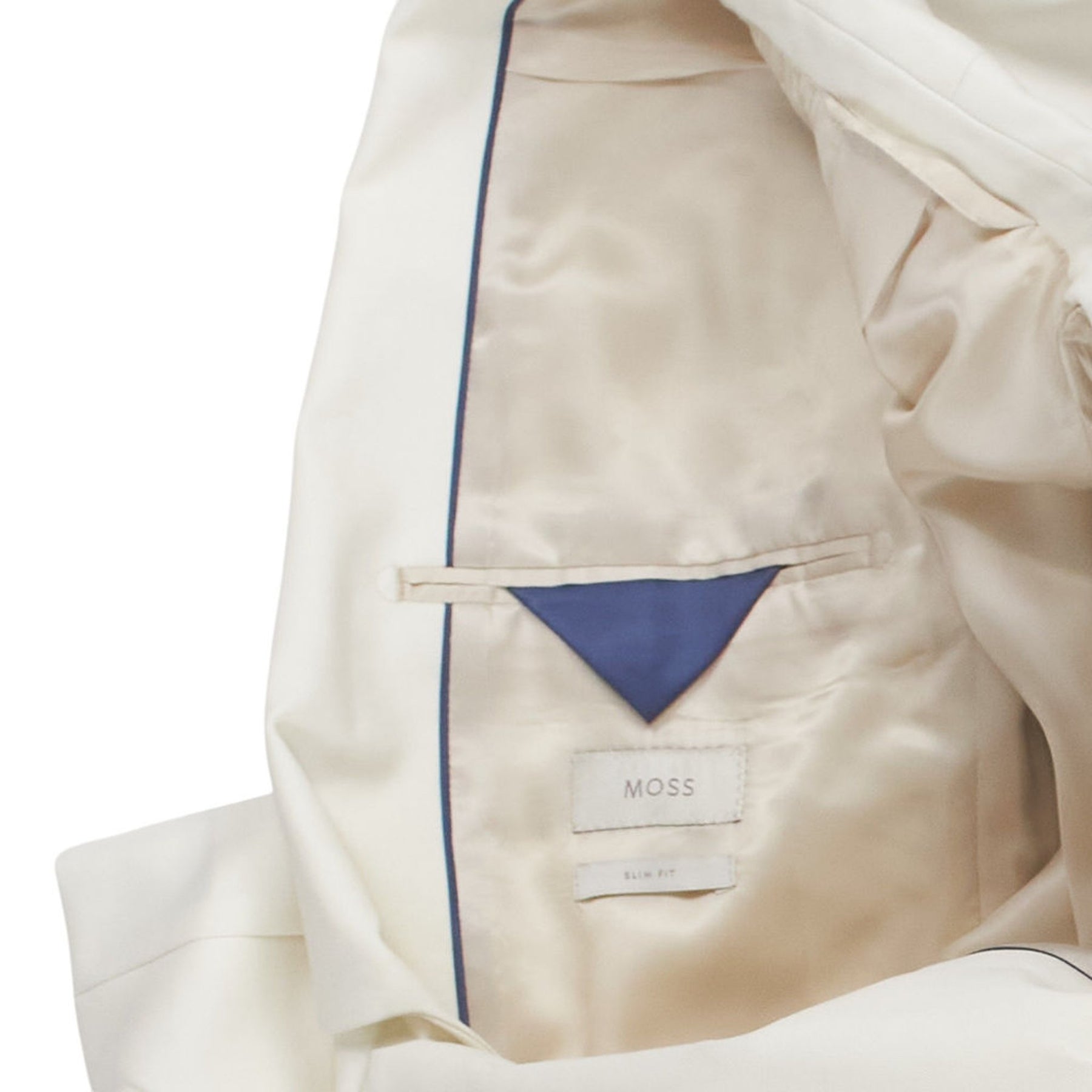 Moss Cream Slim Fit Jacket