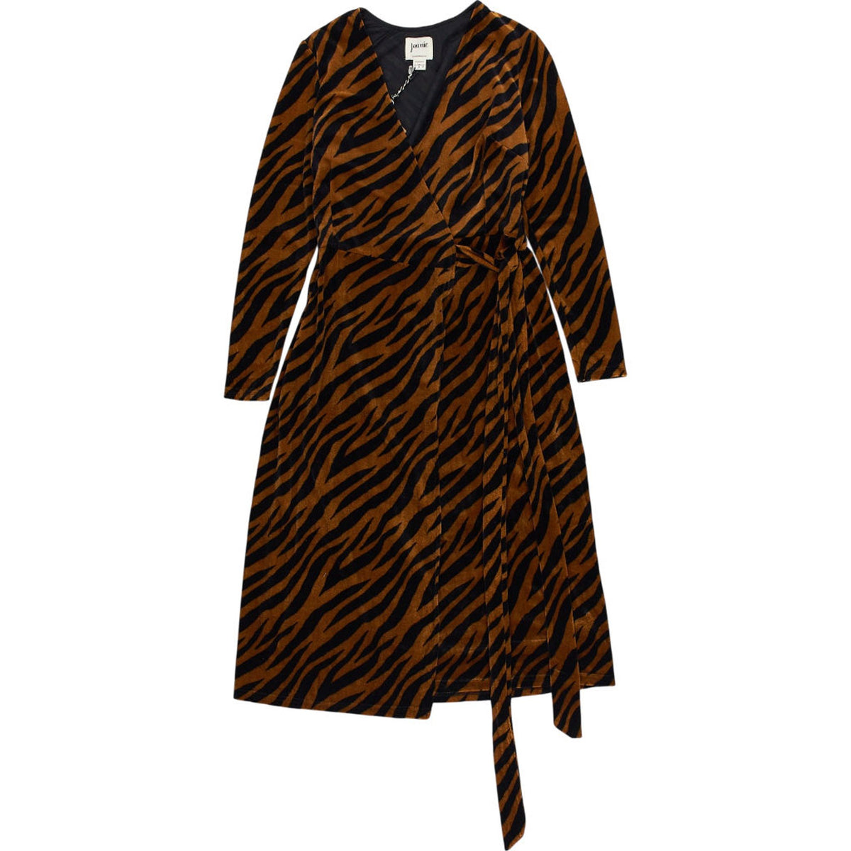 Joanie Diane Tiger Print Wrap Dress