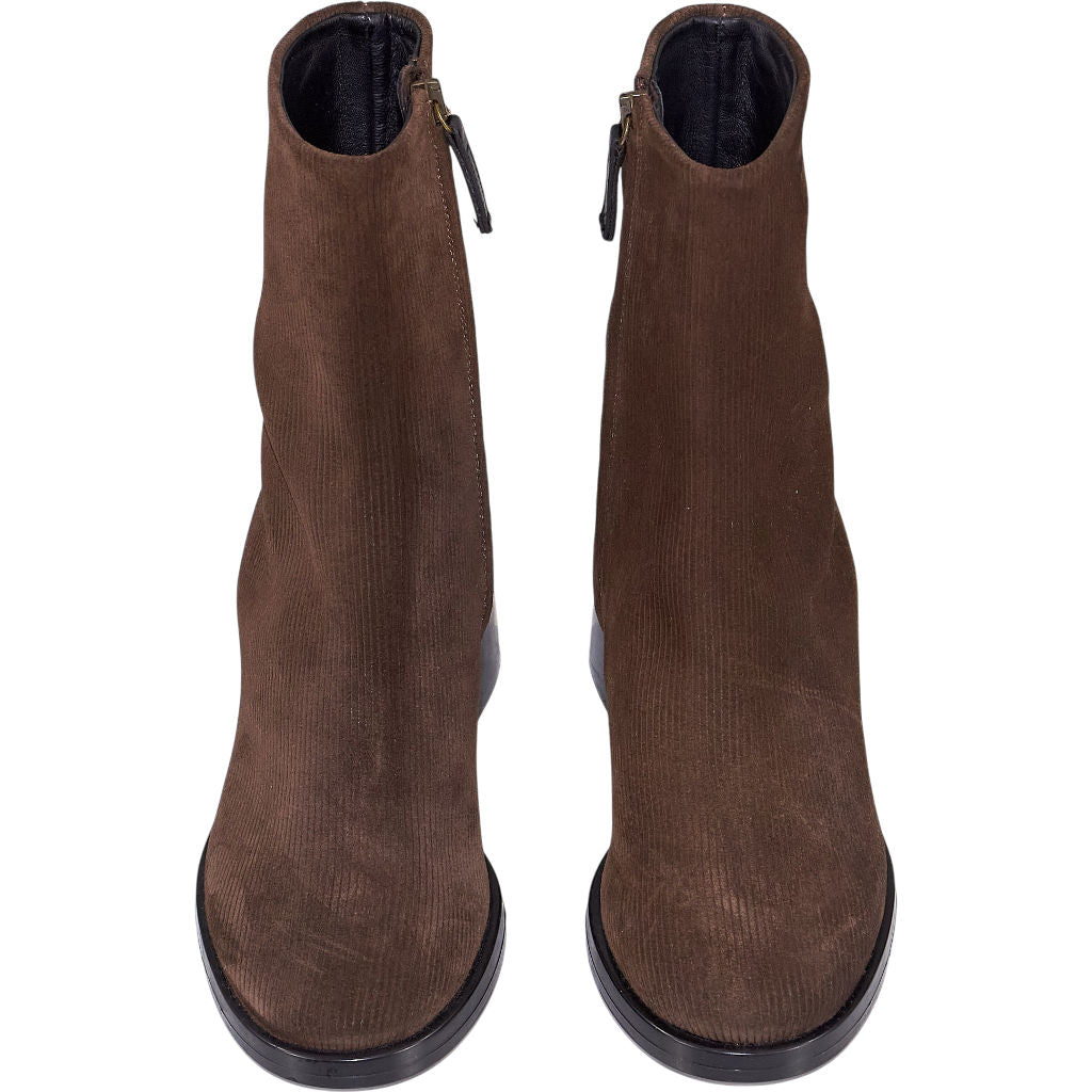 Dear Frances Brown Leather Ankle Boots