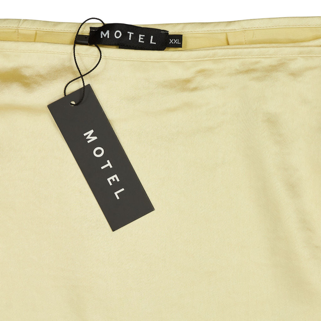 Motel Buttercream Satin Nawa Skirt