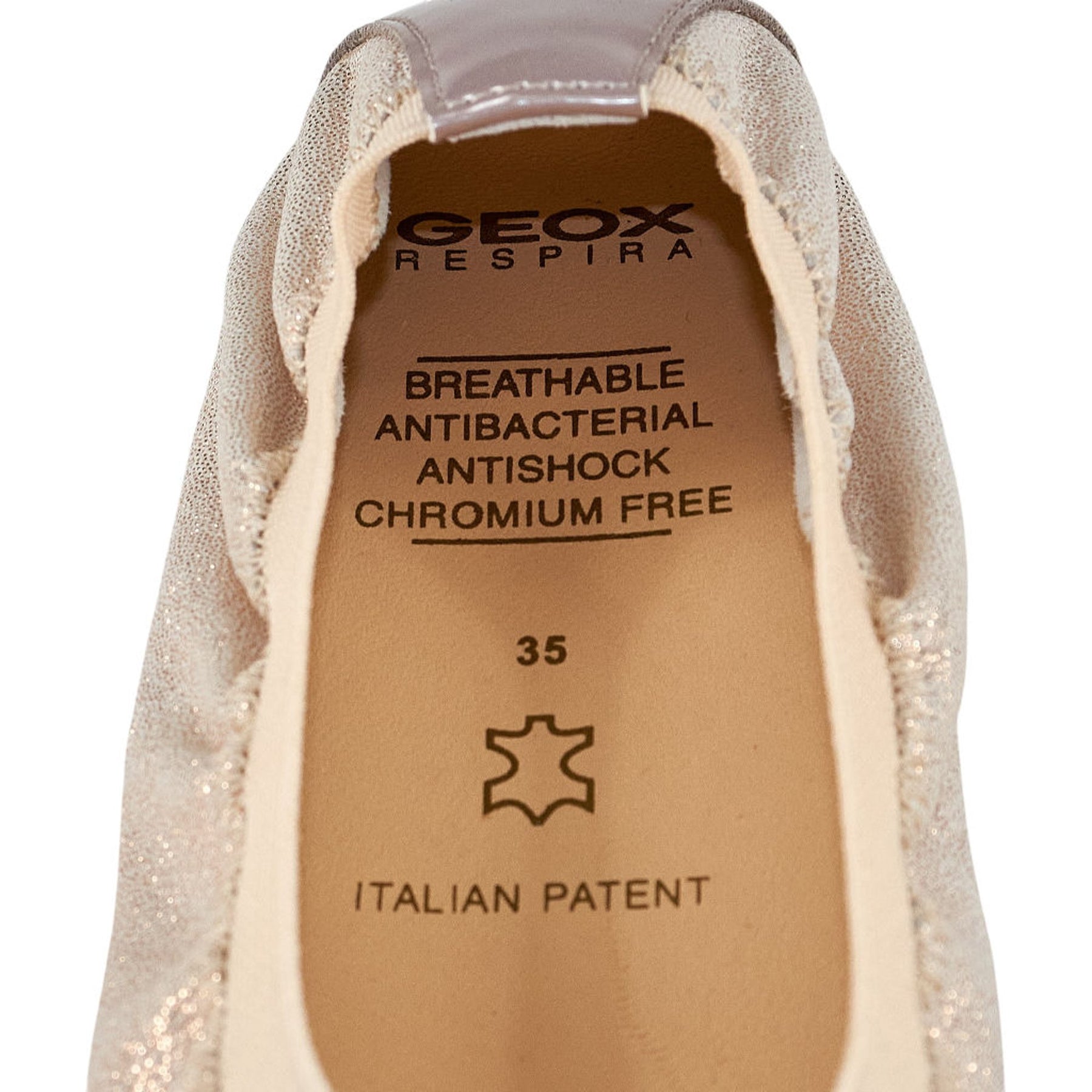 Geox Metallic Ballet Flats