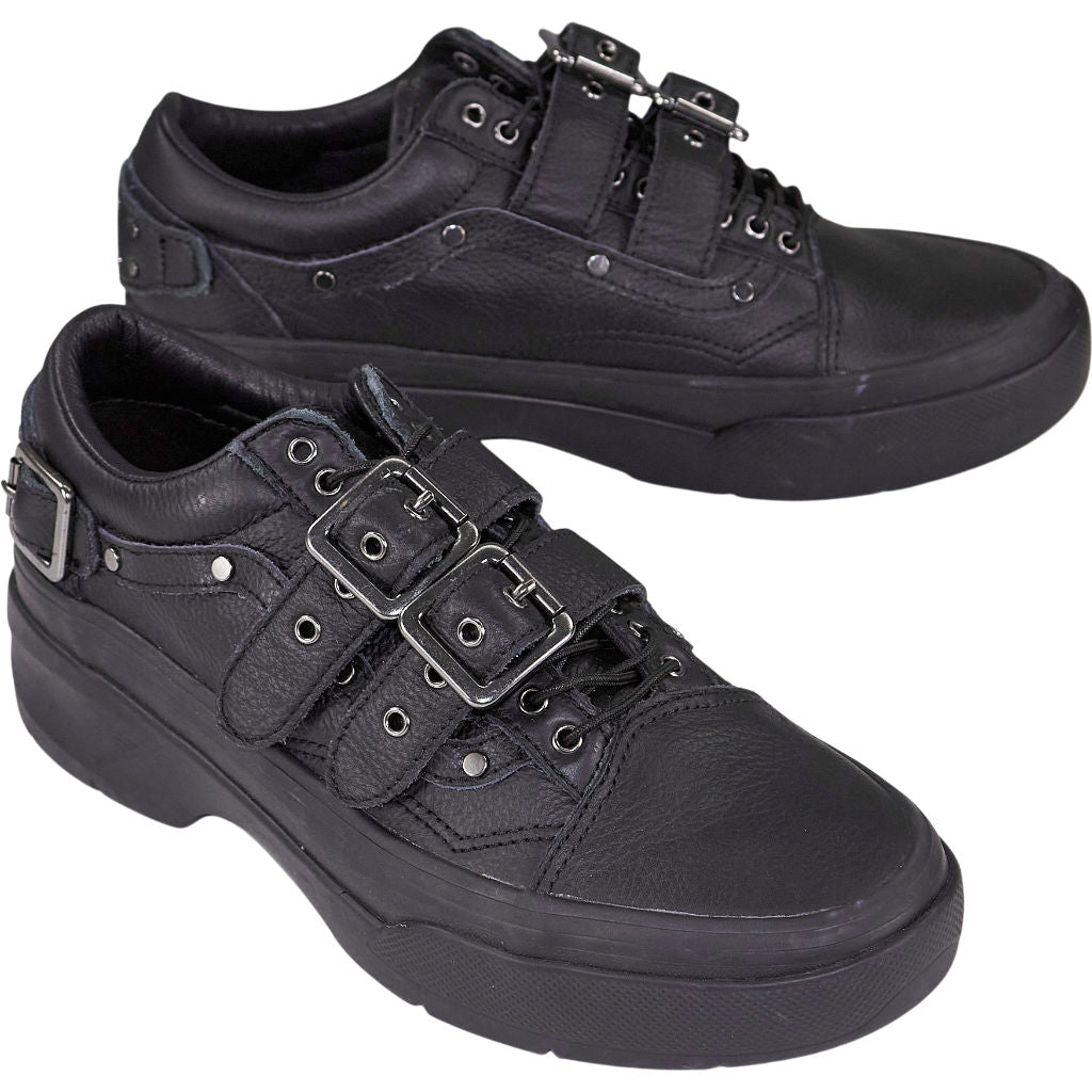 Vans Black Leather Premium Old Skool Efron Danzig Shoes