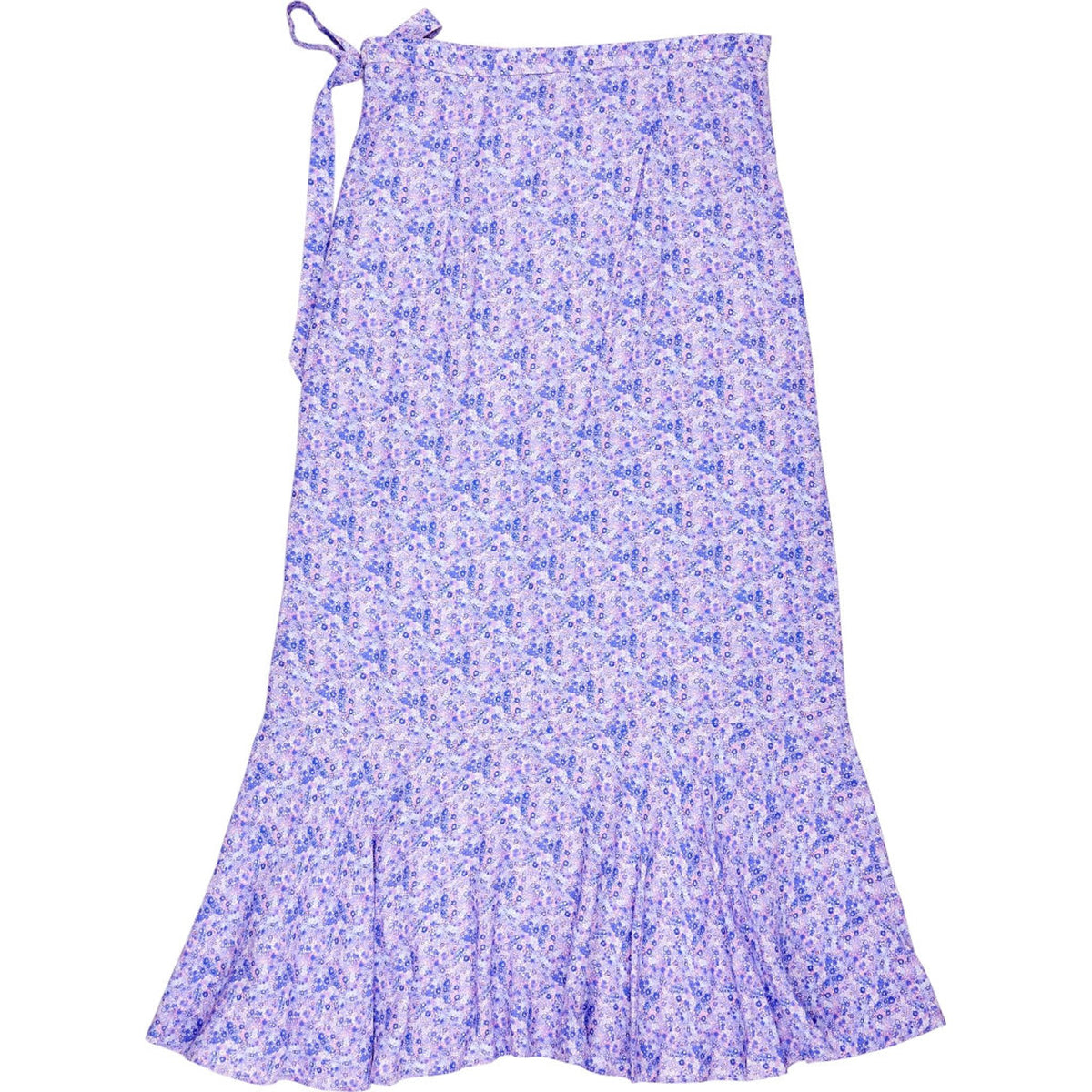 Omnes Purple Floral Midi Skirt