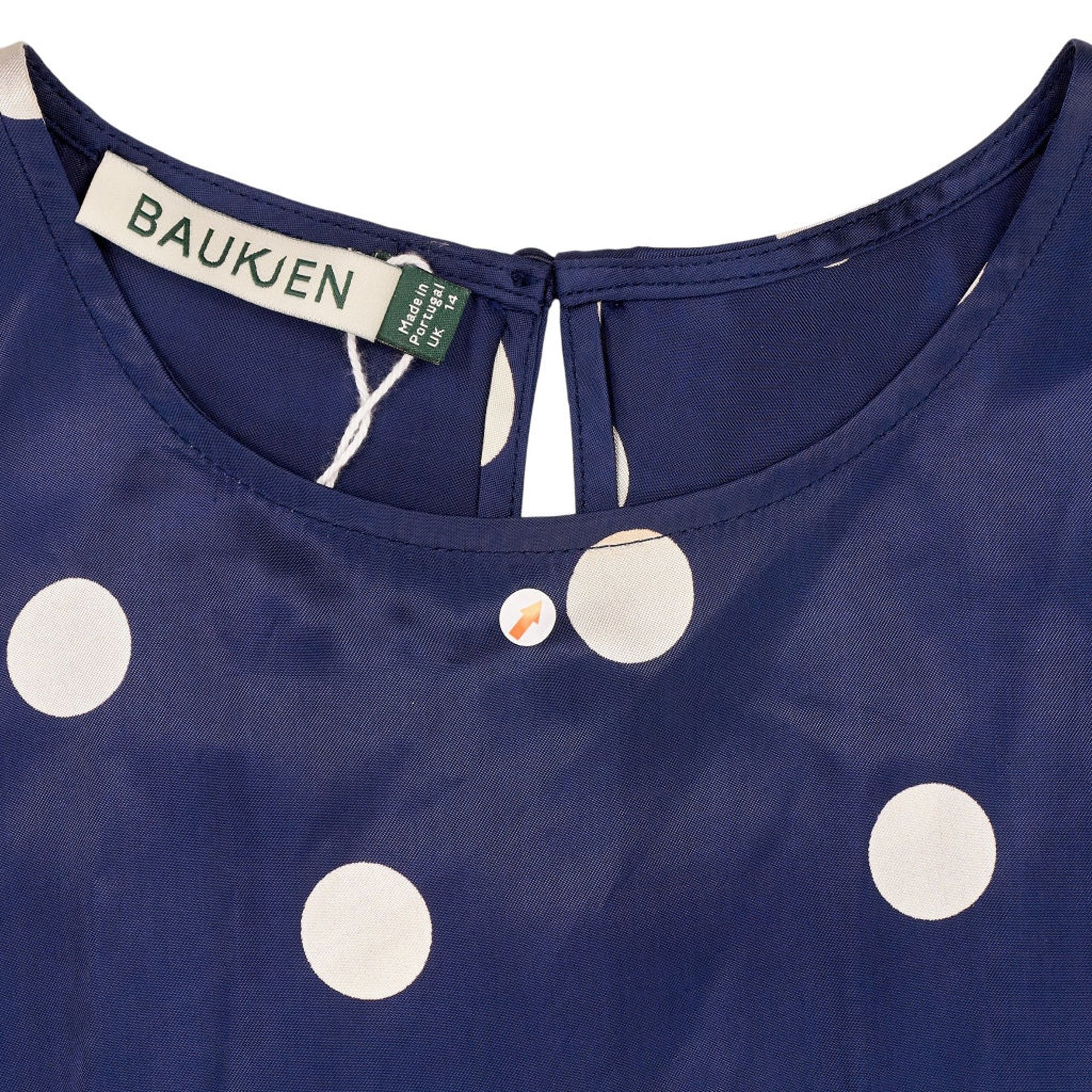 Baukjen Navy Polka Dot Manon Dress