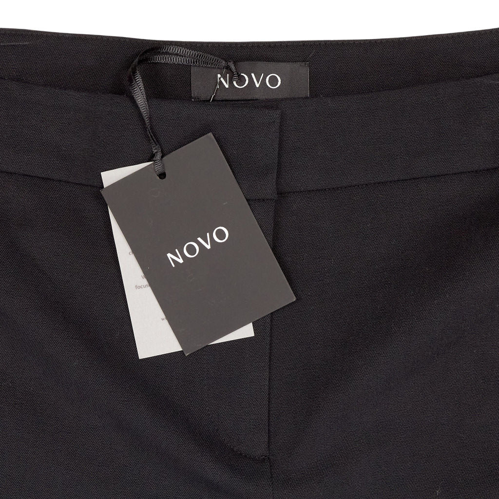 Novo Black High Waisted Wide Leg Trousers