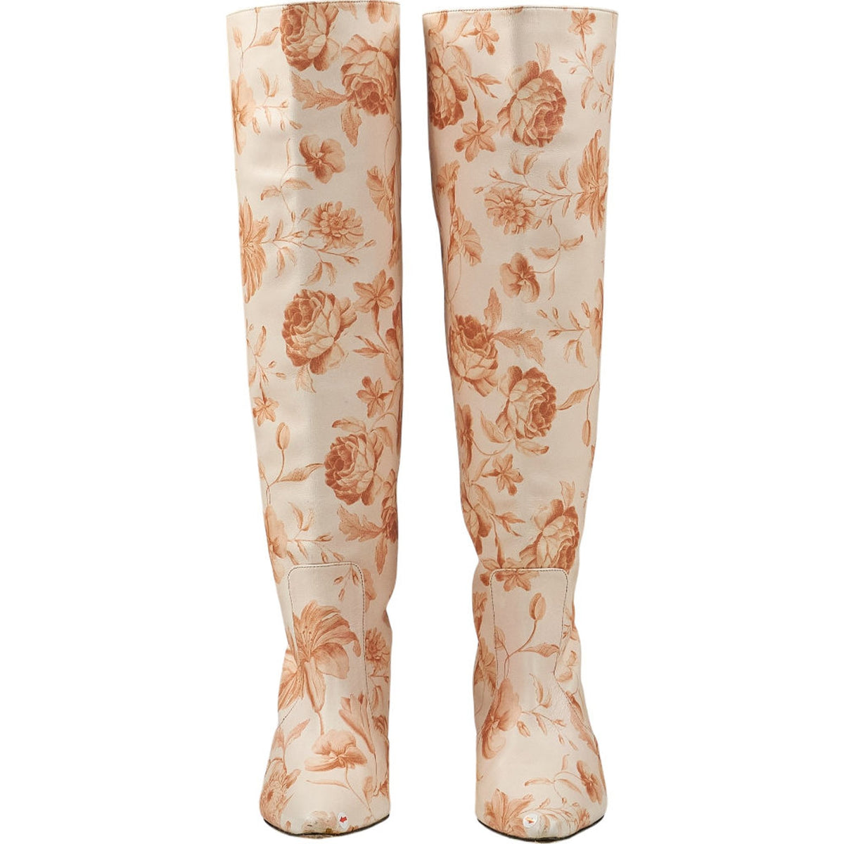Mother of Pearl Floral Knee-High Boots EU 40