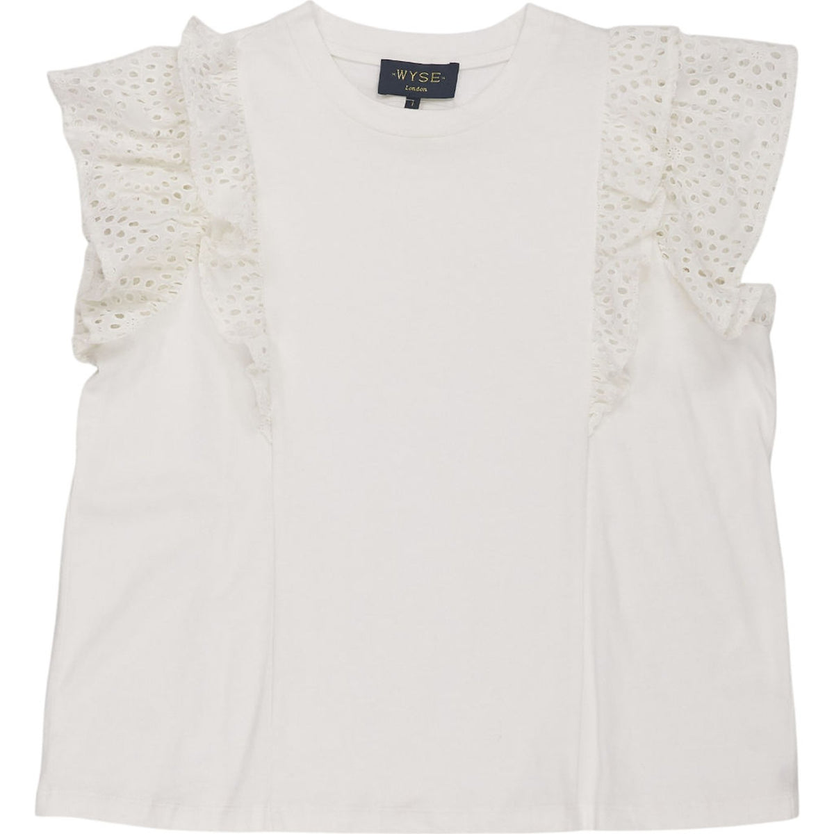 Wyse White Lace Sleeve Top 1