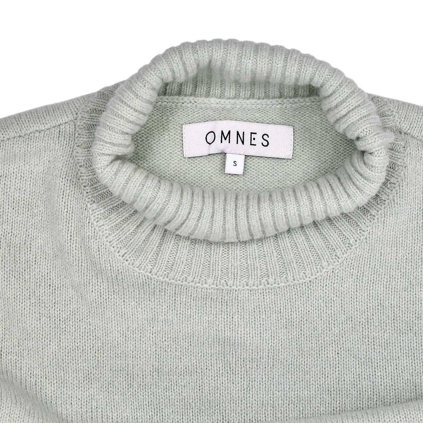 OMNES Mint Green Turtleneck Jumper