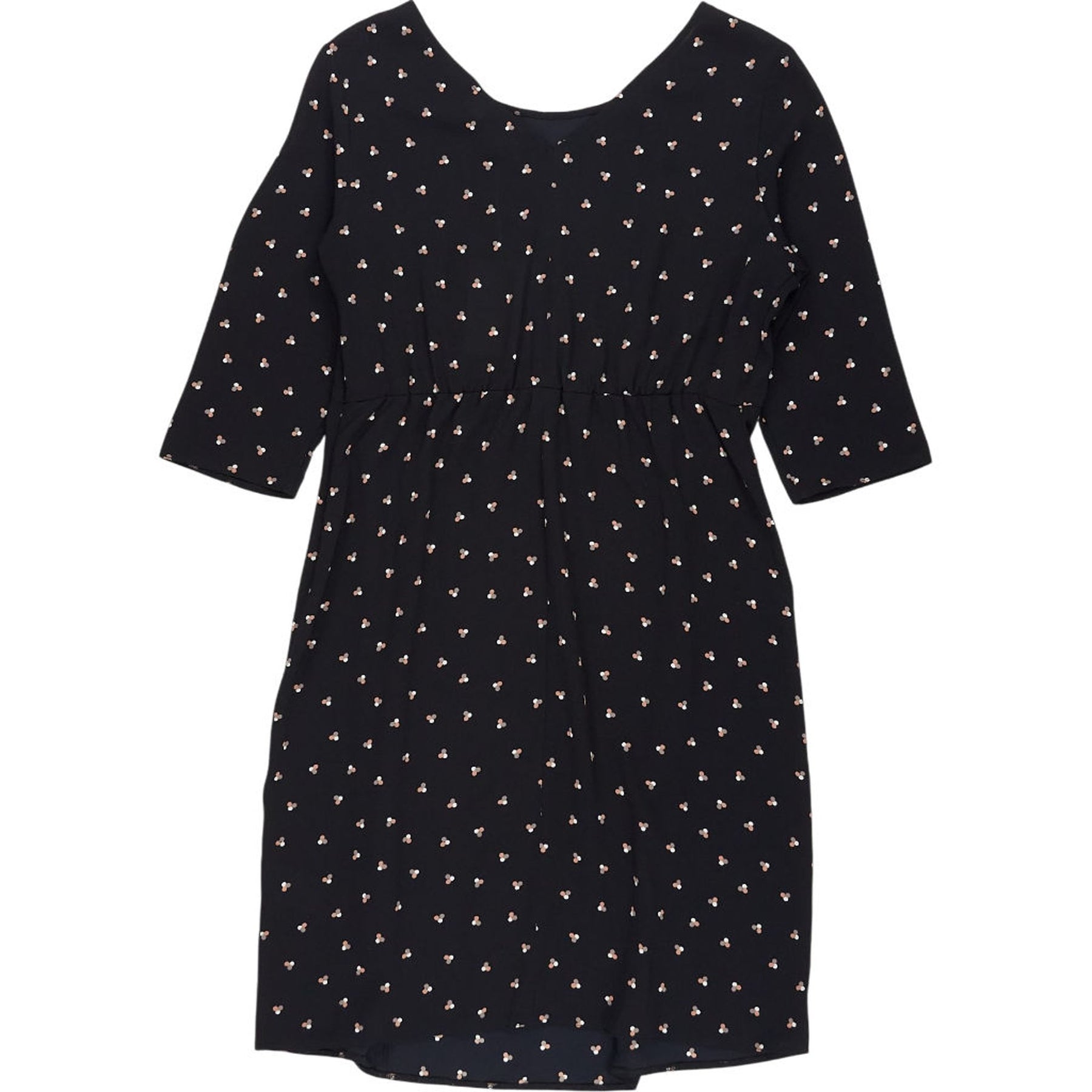 Seraphine Black Dot Print Maternity Dress