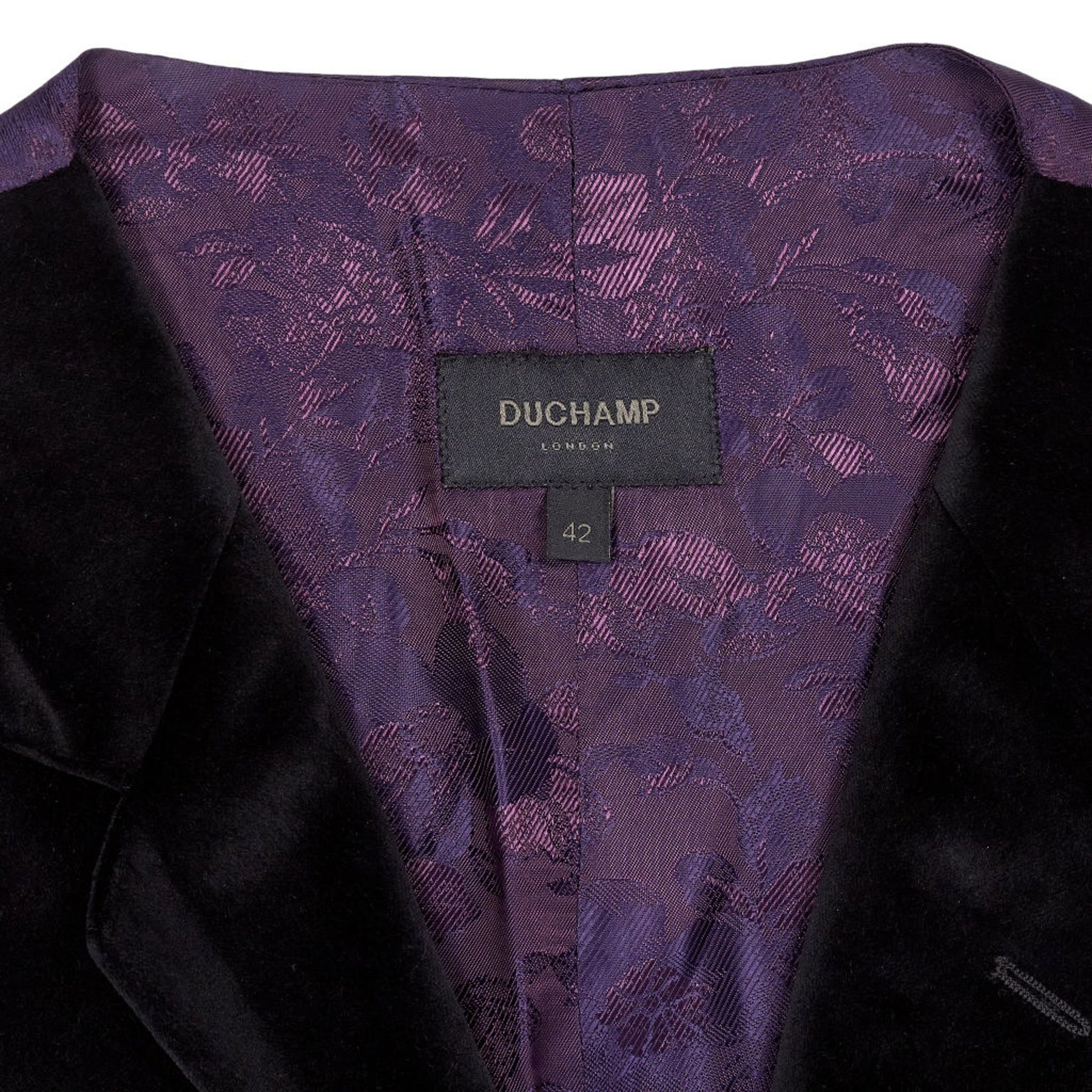 Duchamp Black Velvet Waistcoat