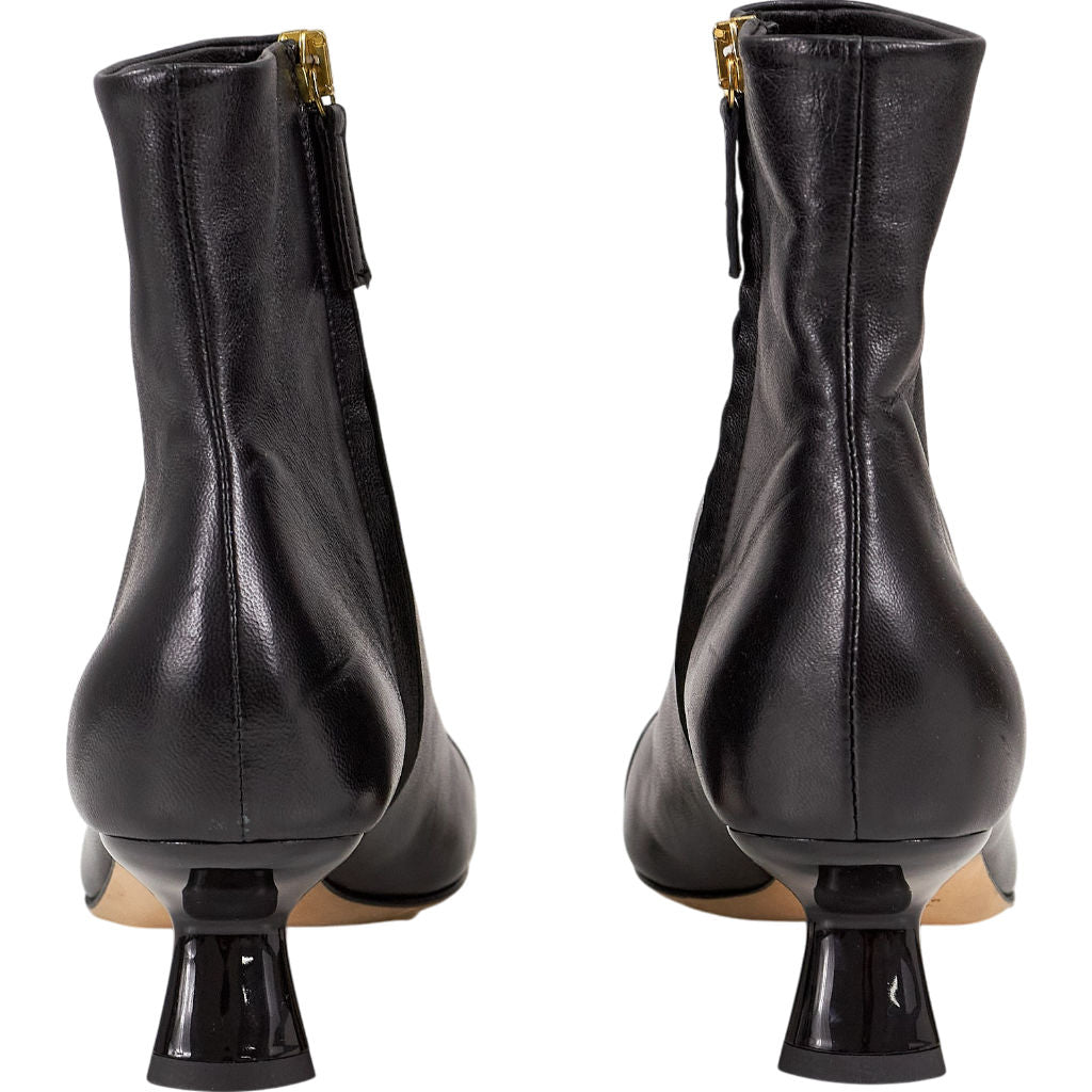 Dear Frances Black Leather Bede Boots EU 37