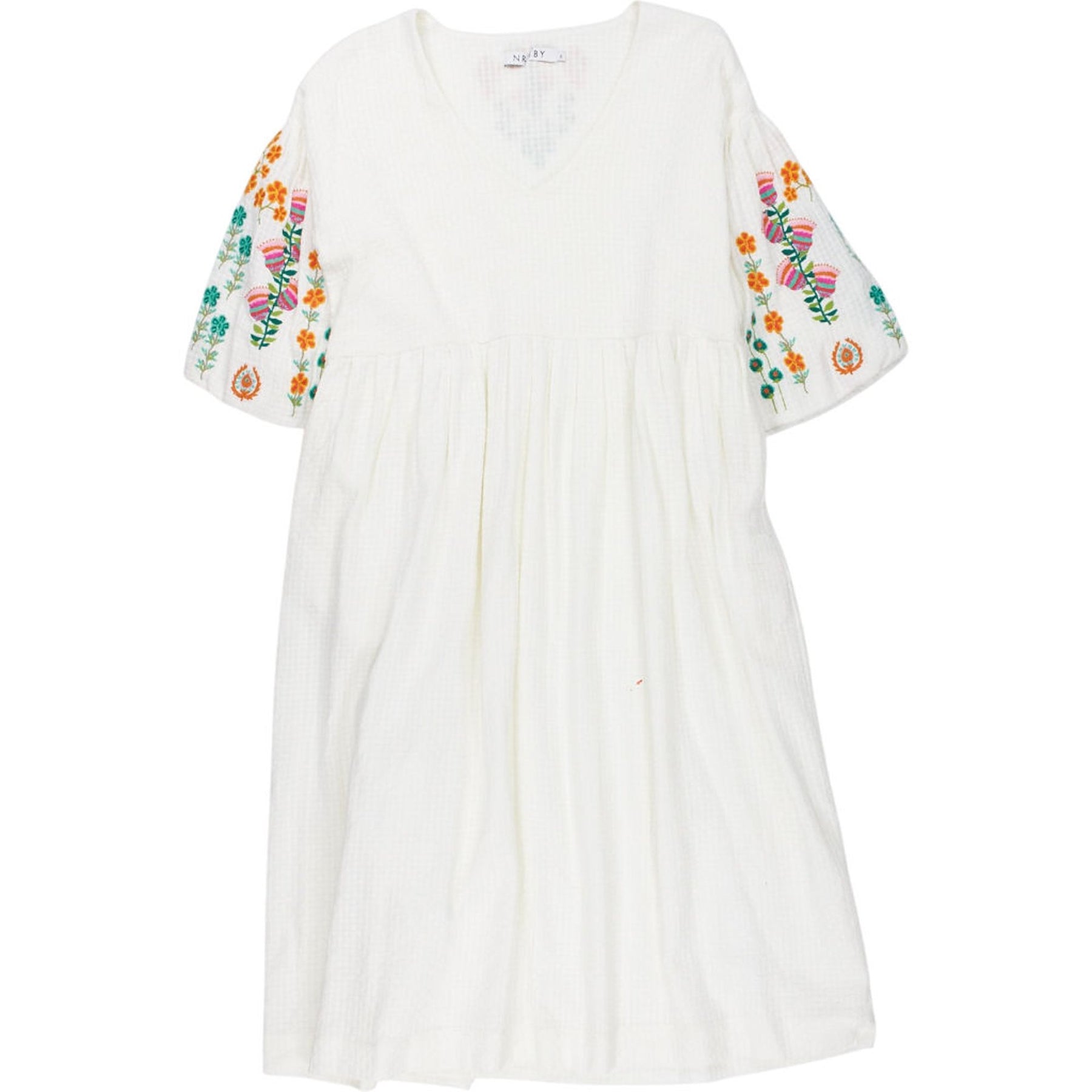NRBY White Embroidered Dress
