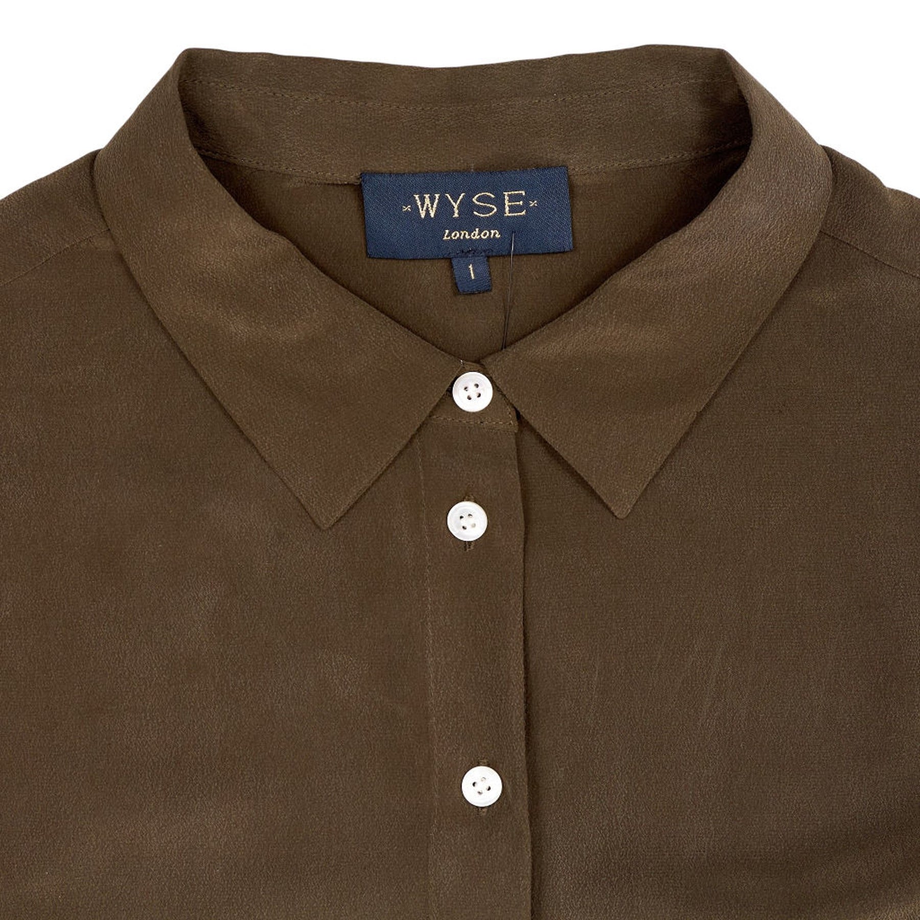 Wyse Green Celeste Silk Shirt 1