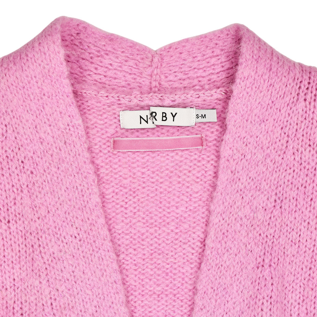 NRBY Pink Wool Blend Cardigan