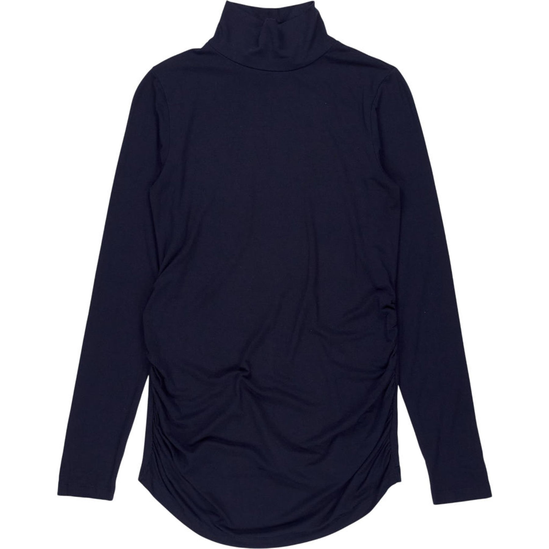 Isabella Oliver Navy Maternity Turtleneck Top