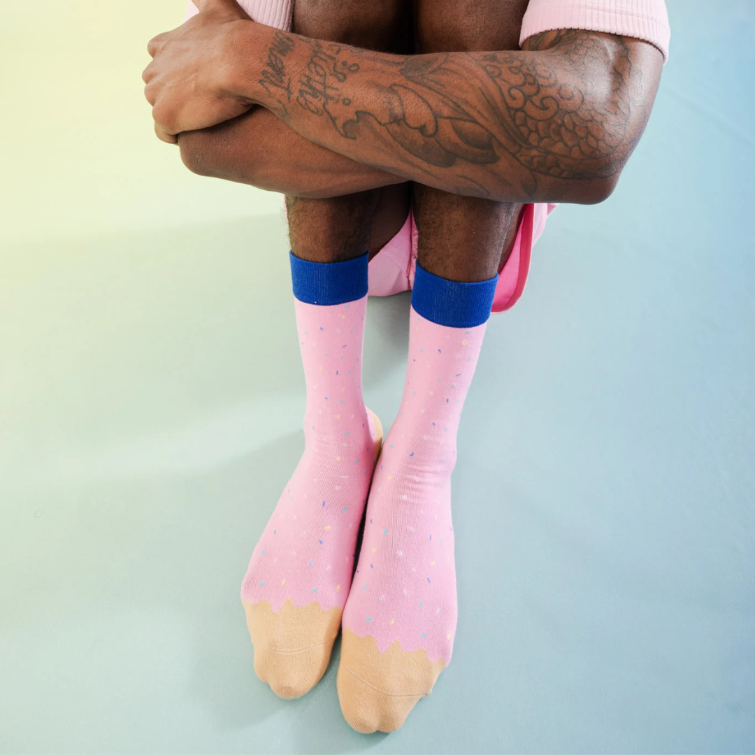 Joe’s Donuts Strawberry' Socks