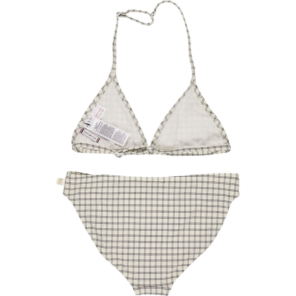 Tommy Hilfiger Ivory Check Bikini Set