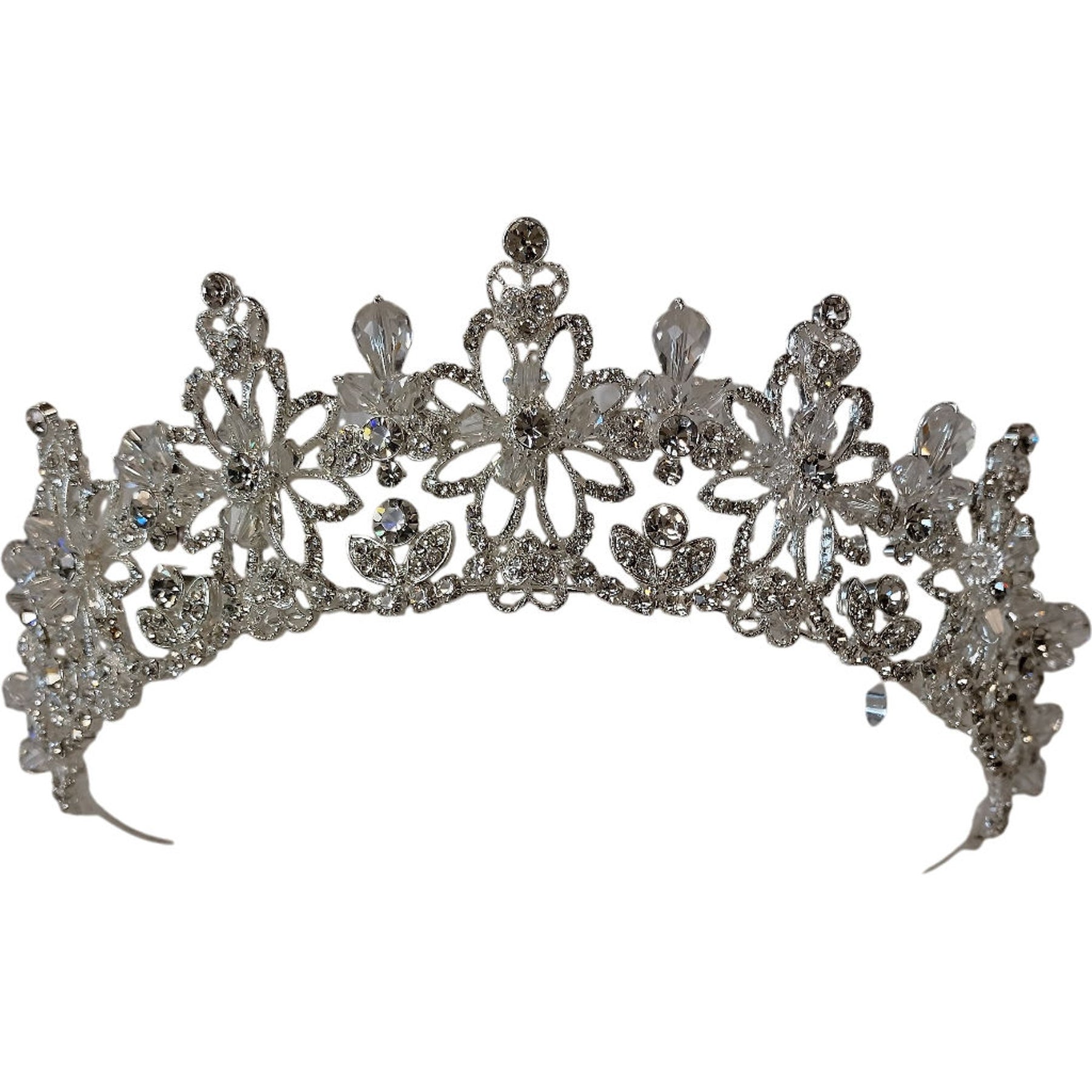 Silver Crystal Bridal Tiara