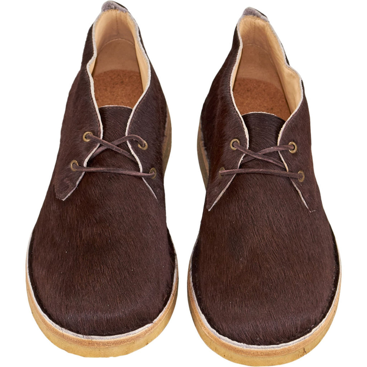 YMC Brown Pony Hair Ankle Boots