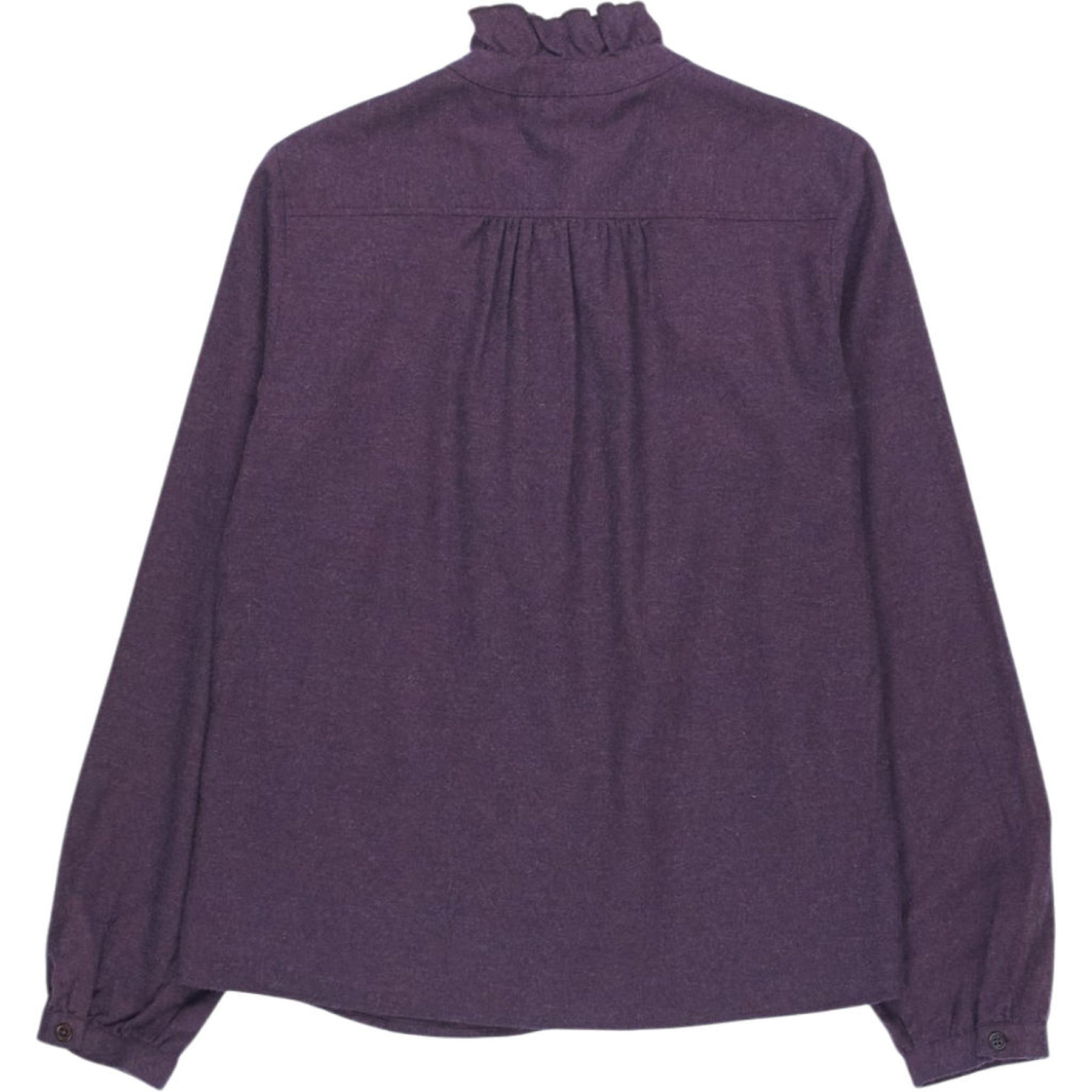 Beaufort & Blake Purple Ruffle Cotton Blouse