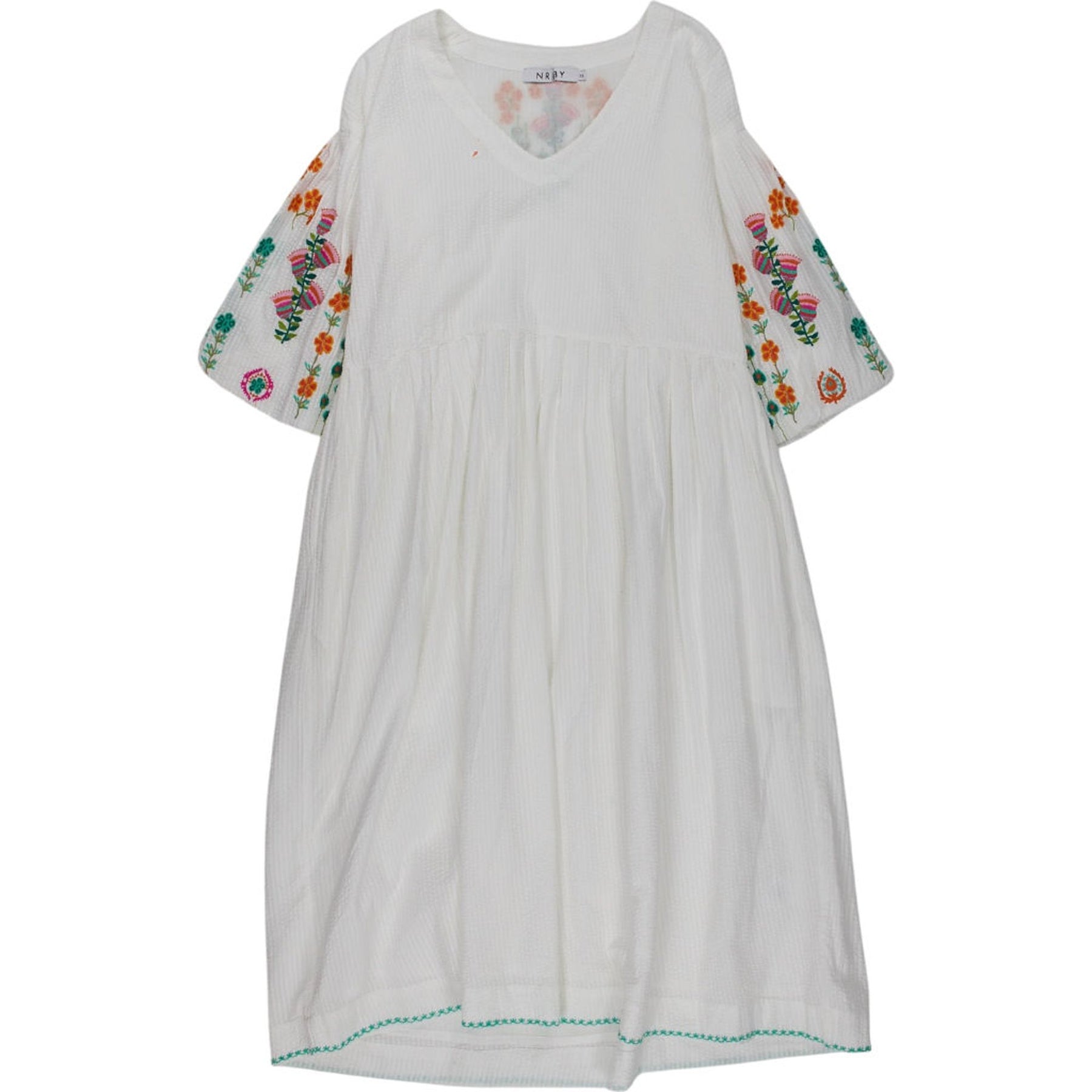 NRBY White Embroidered Dress
