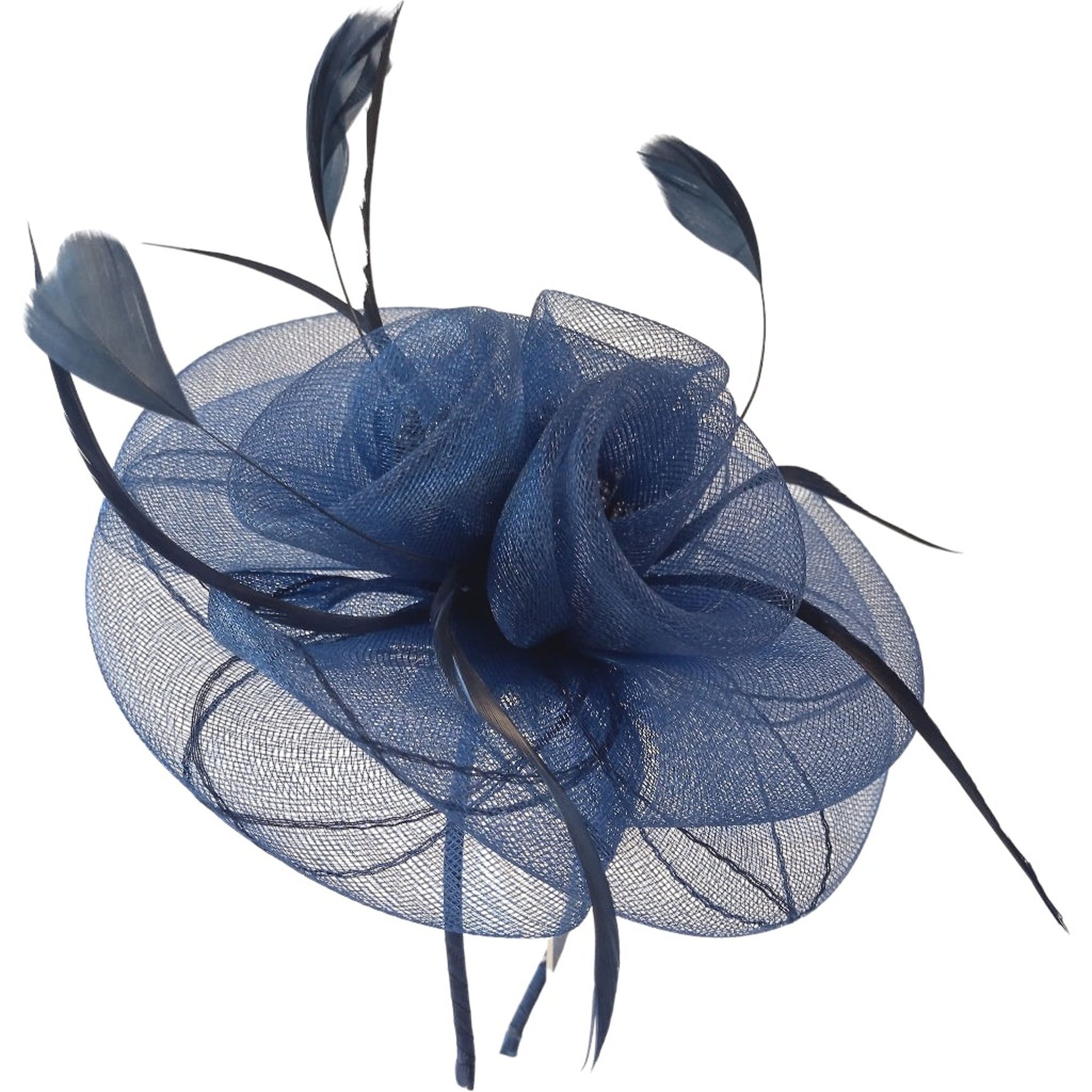 Magpie Accessories Navy Feather Fascinator