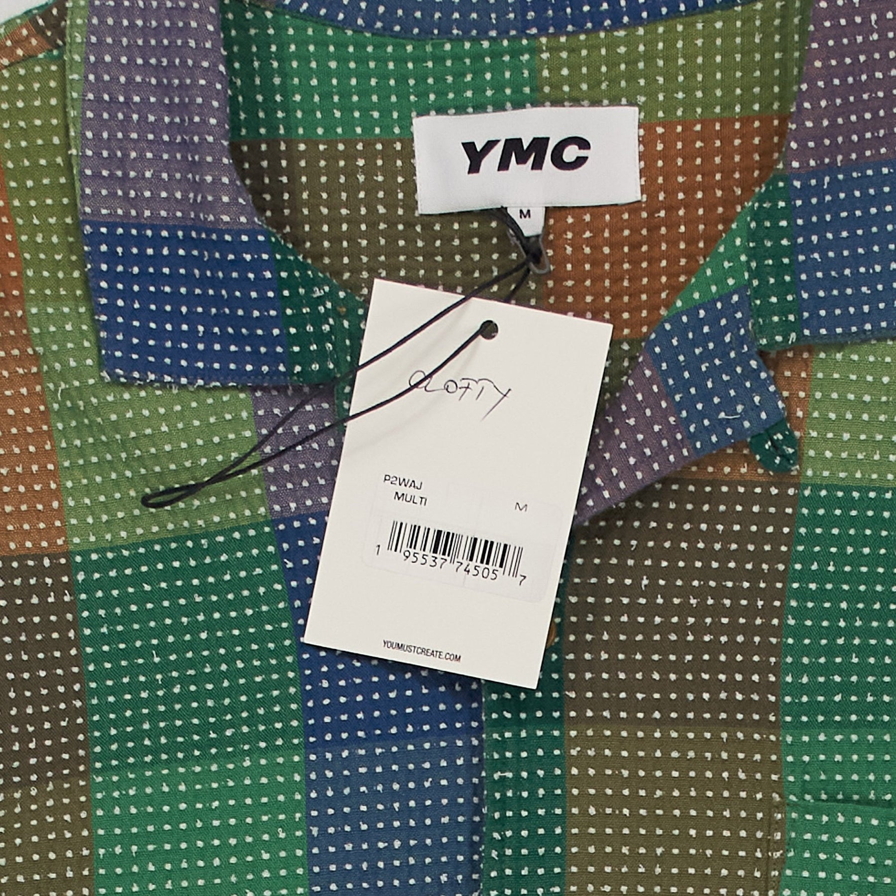 YMC Multi Check Short Sleeve Shirt M