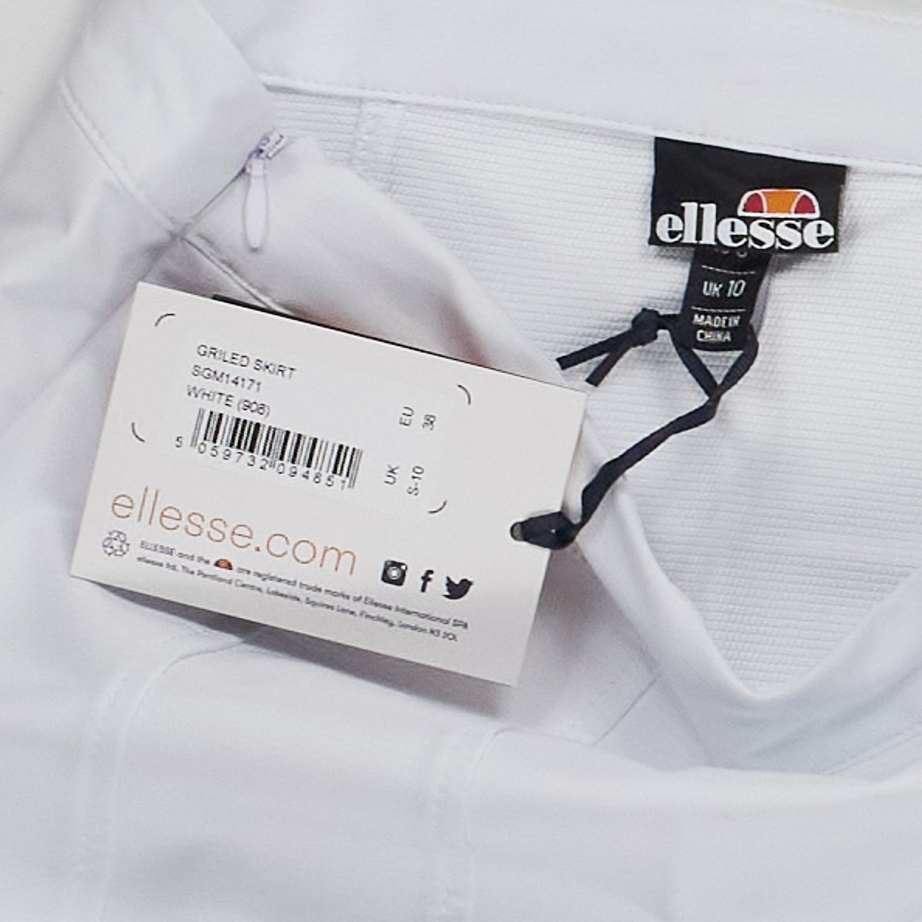 Ellesse White Tennis Skirt