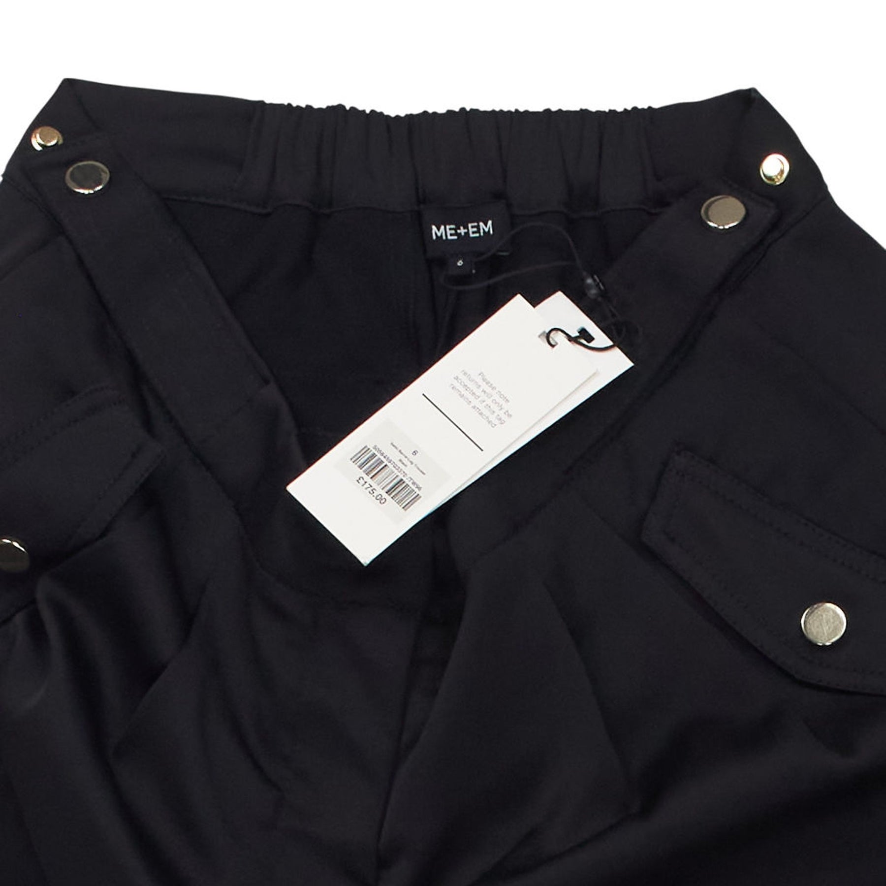 ME+EM Black Cargo Trousers