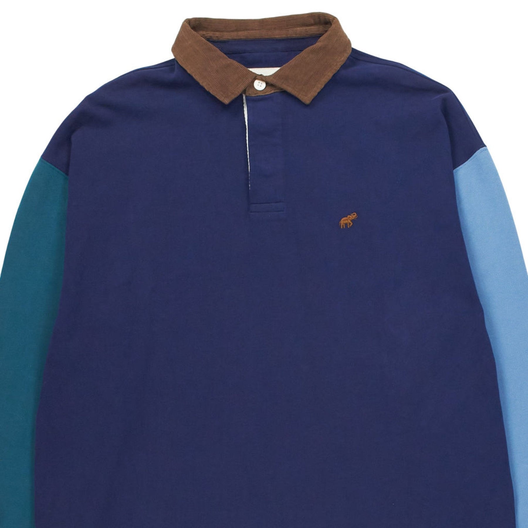 Beaufort & Blake Blue Colourblock Rugby Shirt