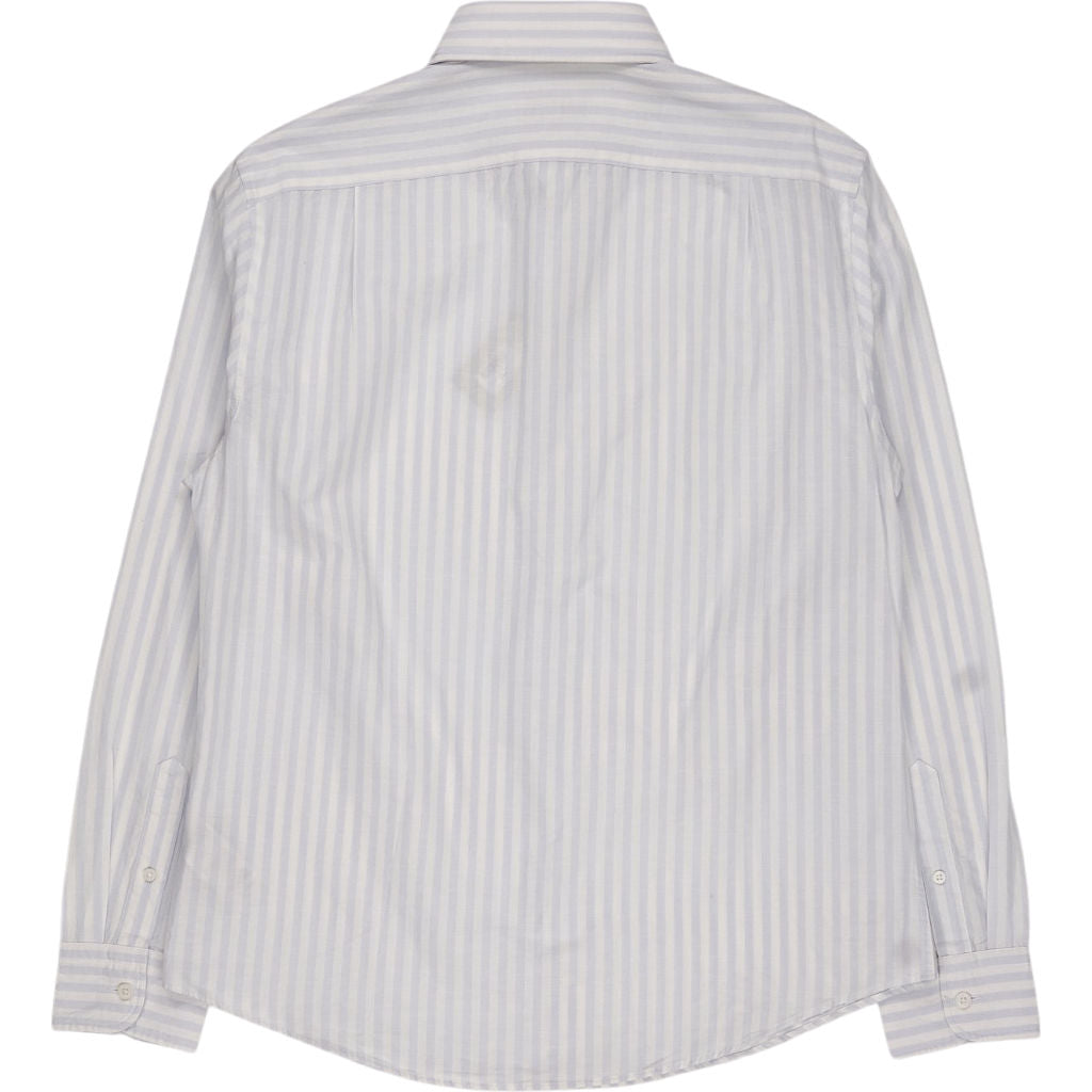 Moss White Blue Striped Shirt