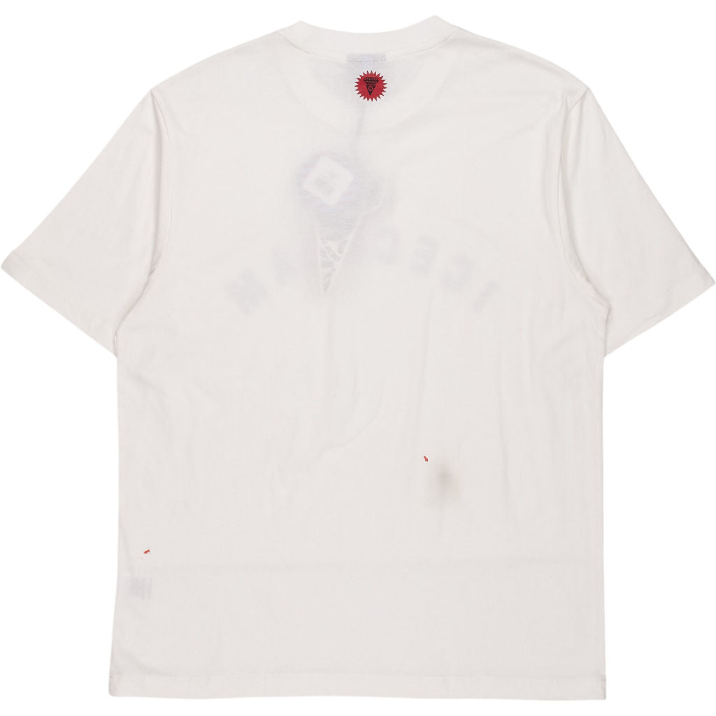 Icecream White Rhinestone Logo T-Shirt
