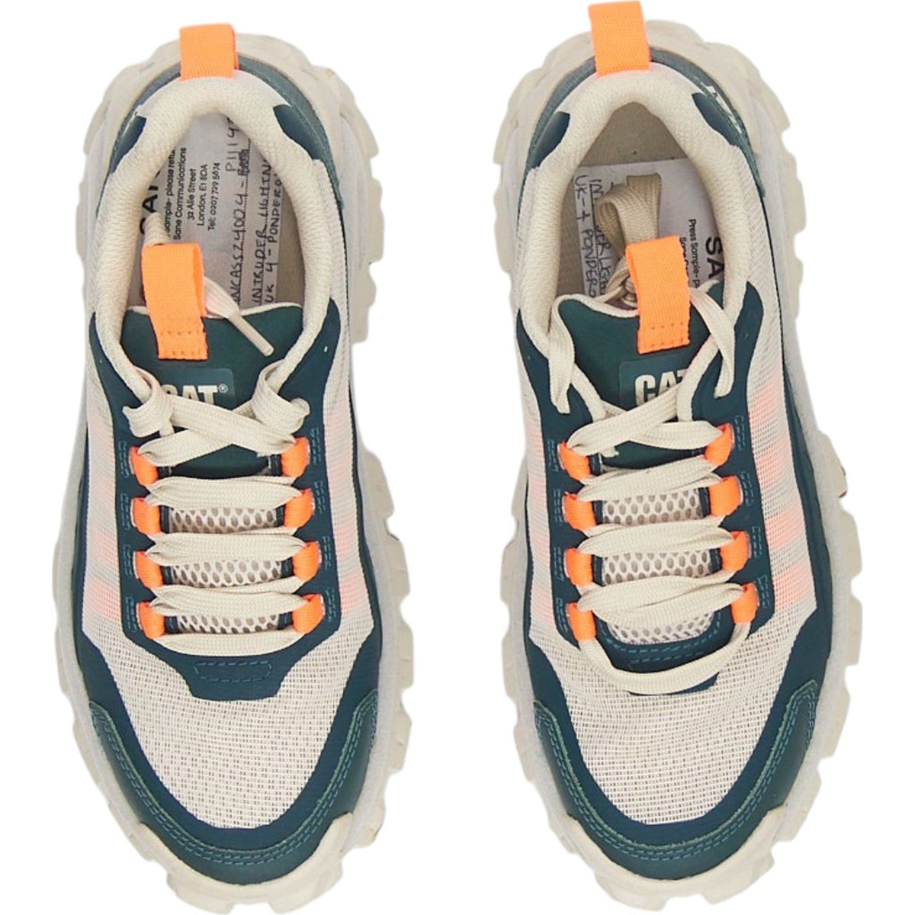 CAT Beige Green Trainers