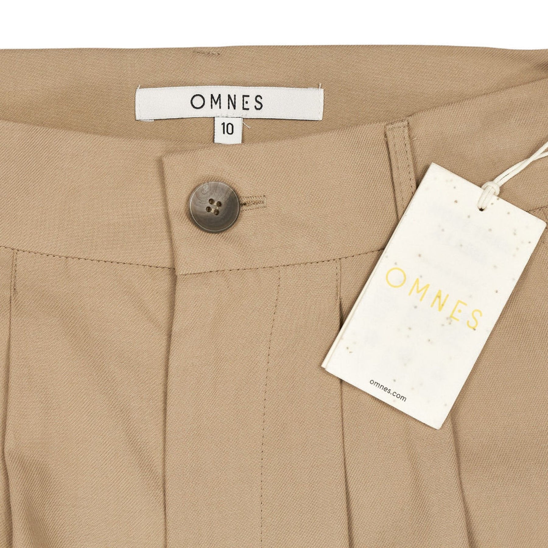 OMNES Beige Cinnamon Relaxed Trousers