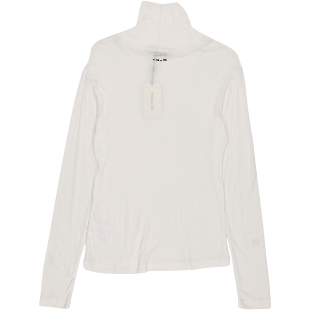 Holzweiler White Long Sleeve Turtleneck Top
