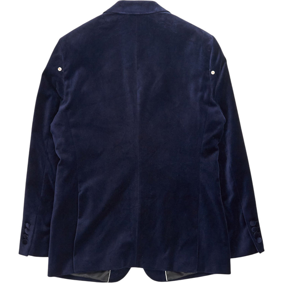 Moss Blue Velvet Regular Fit Jacket