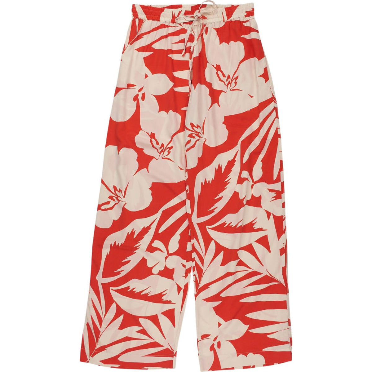 Matteau Red Floral Silk Trousers